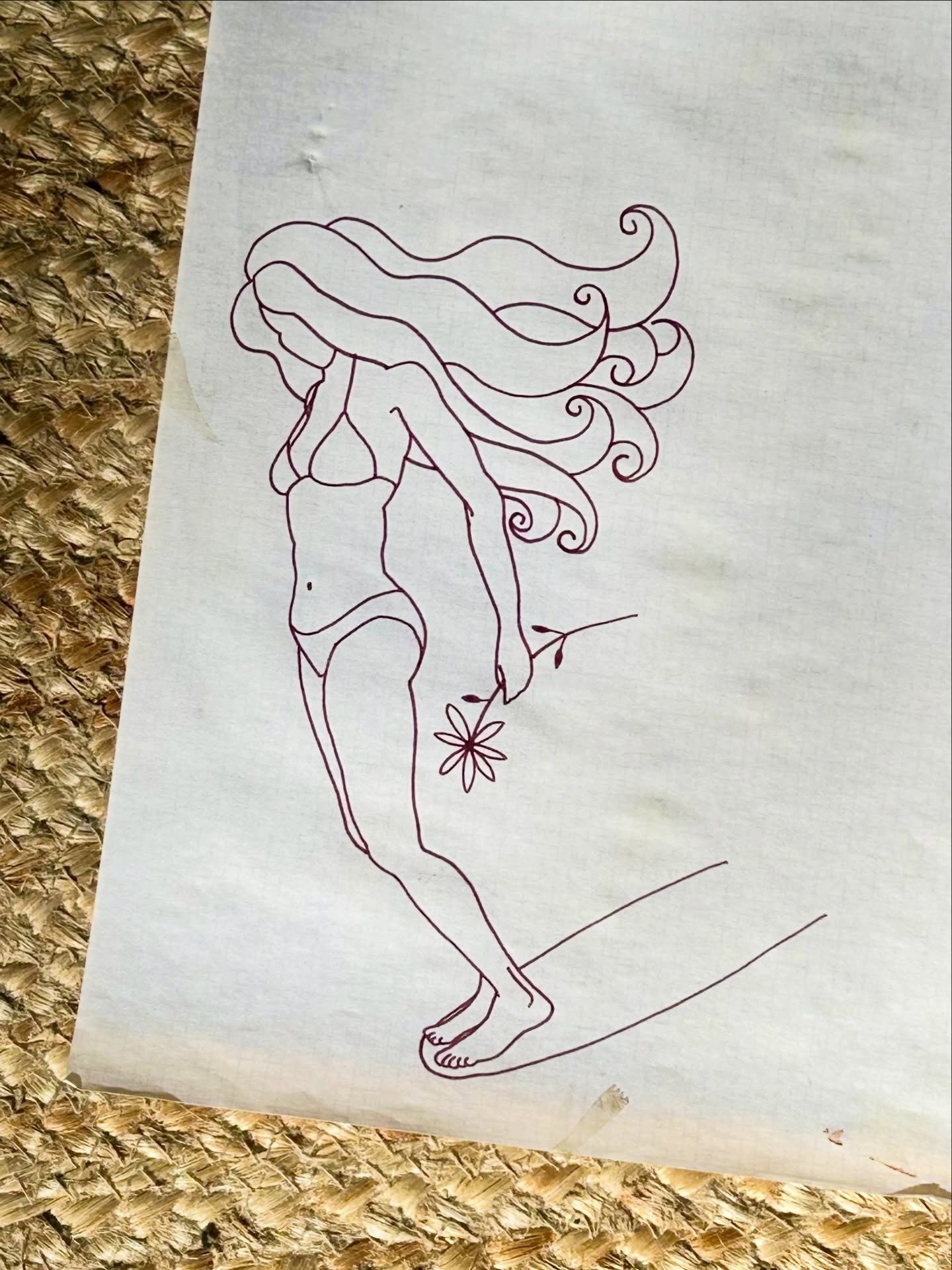 Random drawing on graph paper I found recently in an old portfolio. Probably 20 years old. And now it will live in my IG feed. 🤙