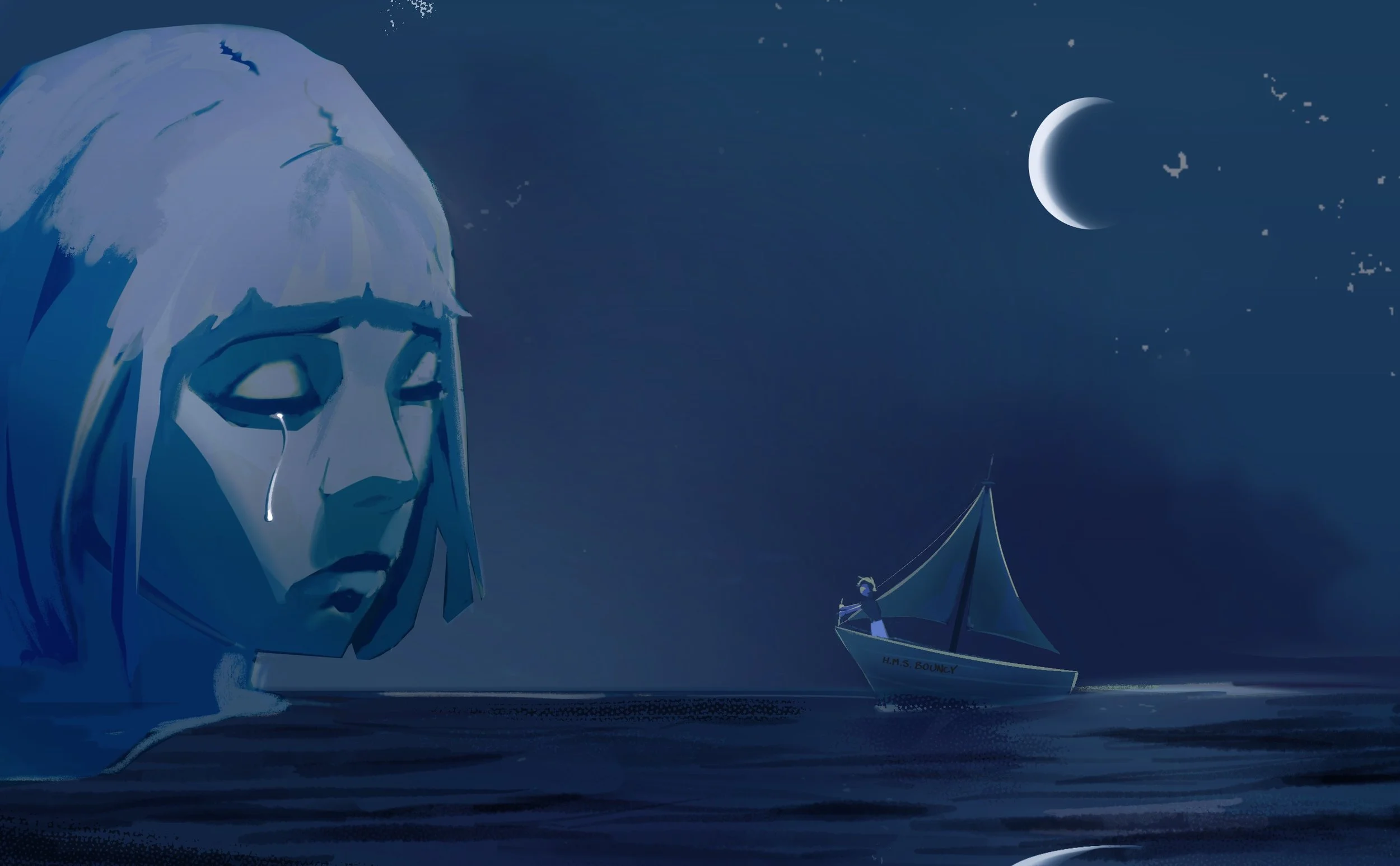 Clara on the curve of the earth