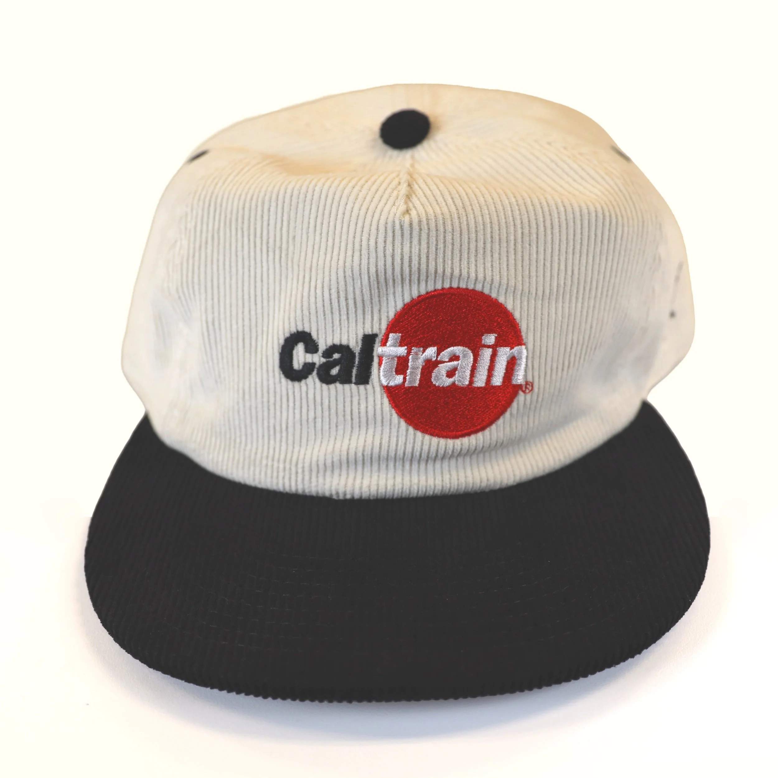 Two-Tone Corduroy Flat Brim Hat Front View