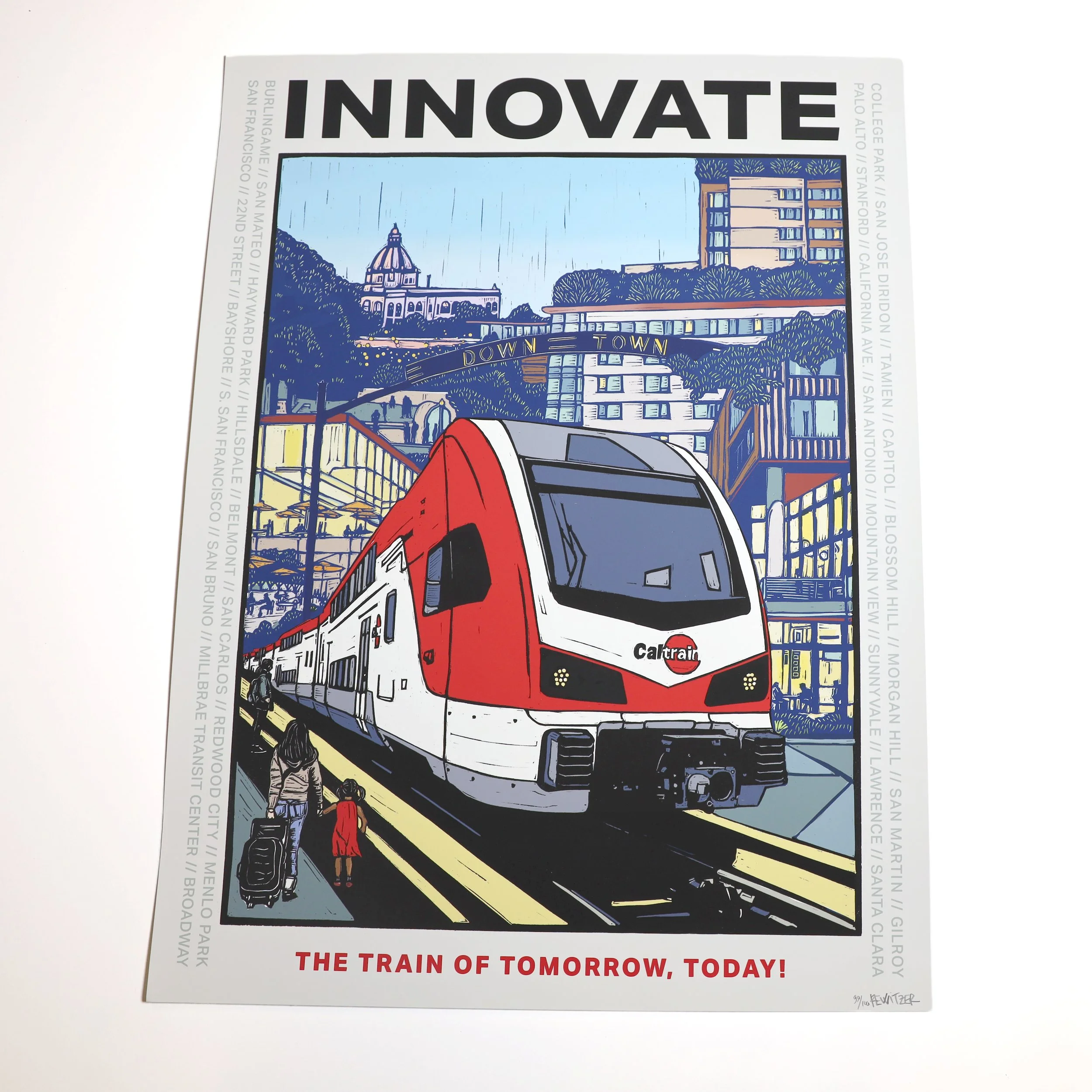 "Innovate" Caltrain Poster