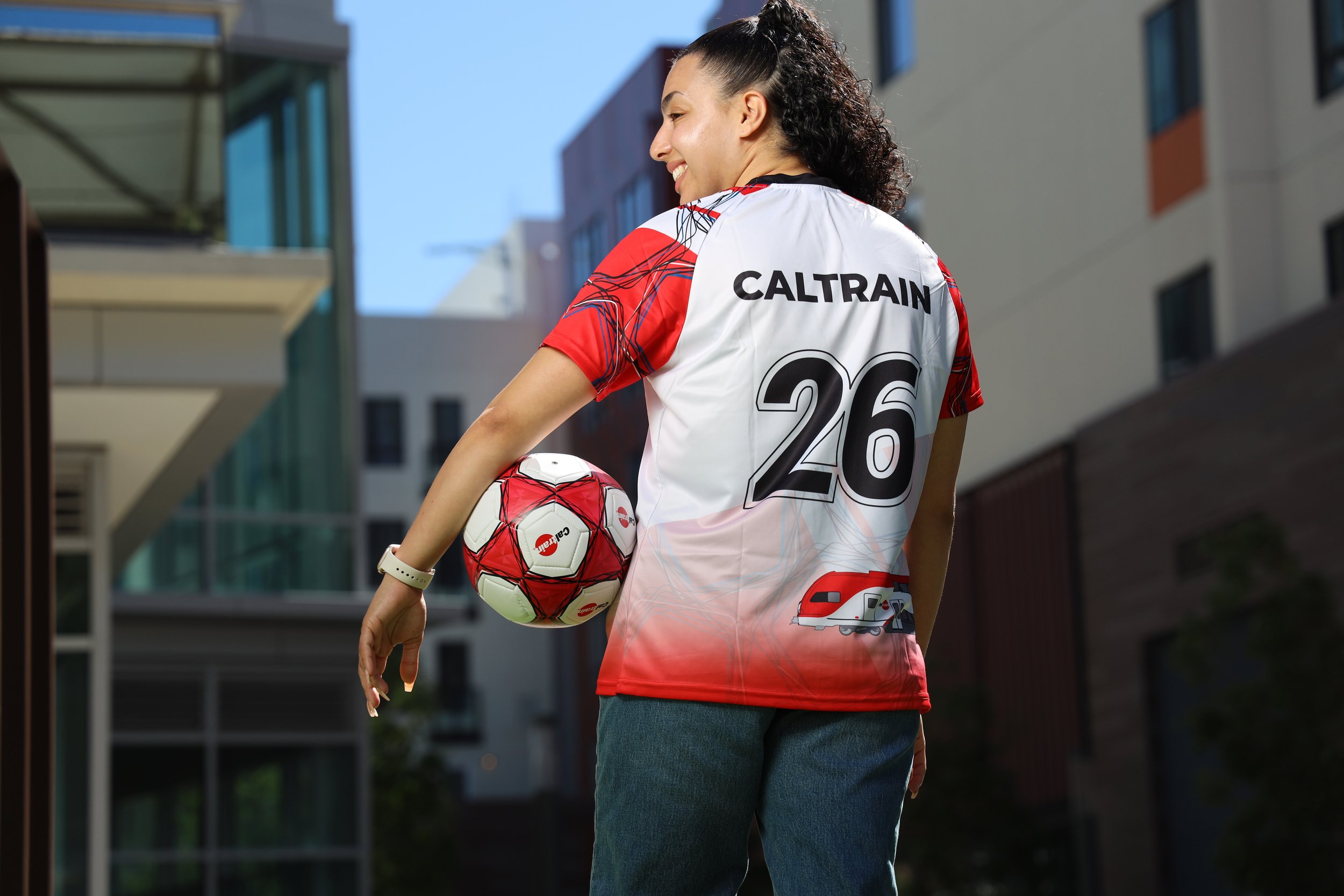 Caltrain Womens Soccer Jersey Back