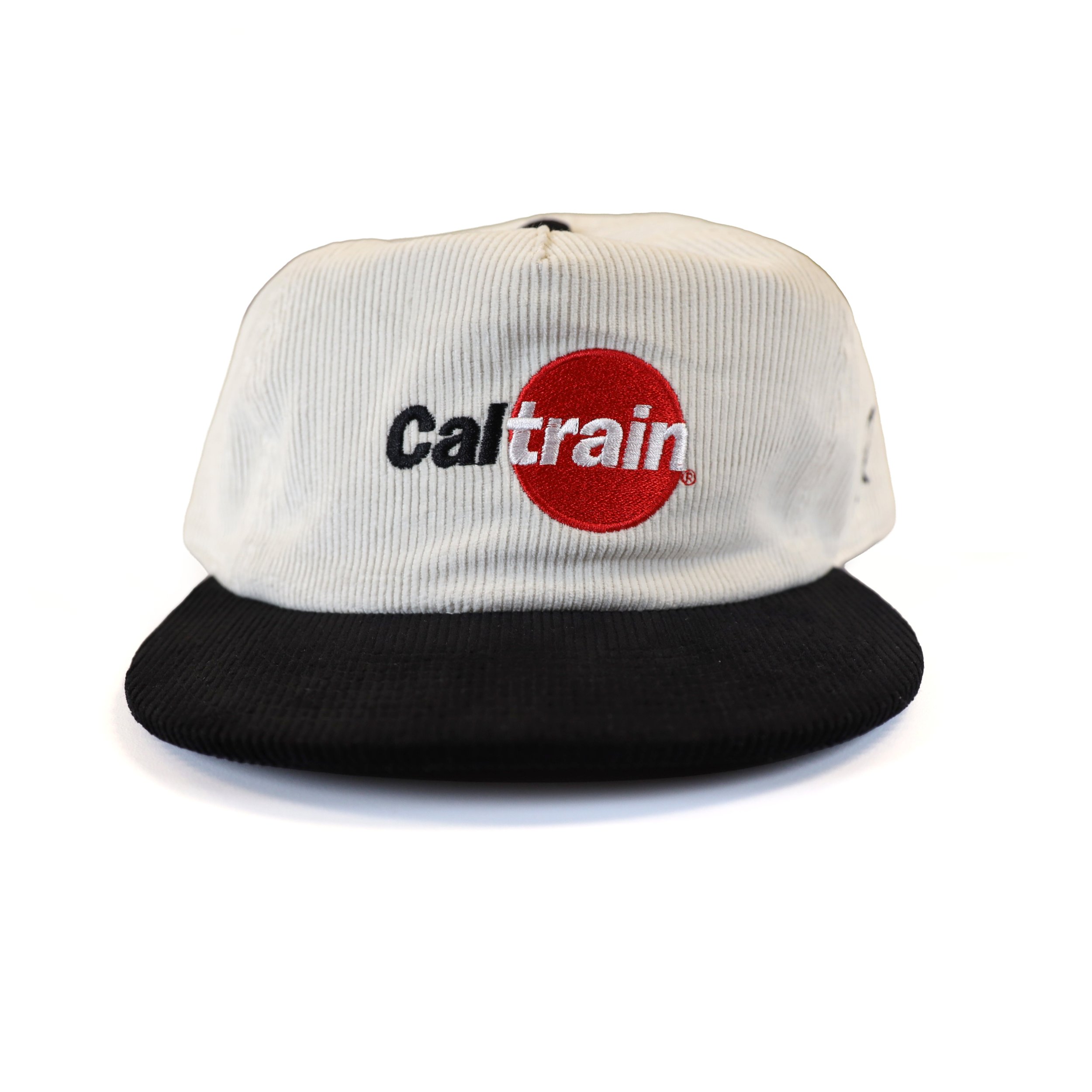 Two-Tone Corduroy Flat Brim Hat Front View