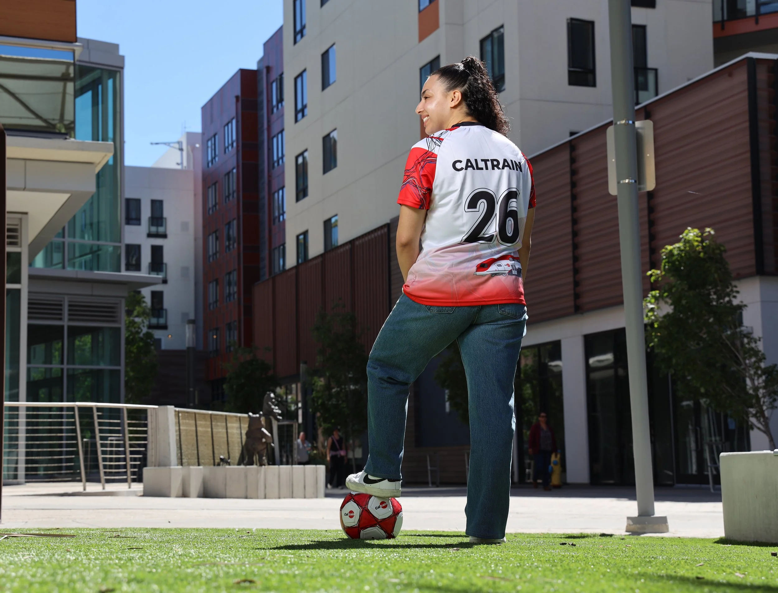 Caltrain Womens Soccer Jersey Wideshot