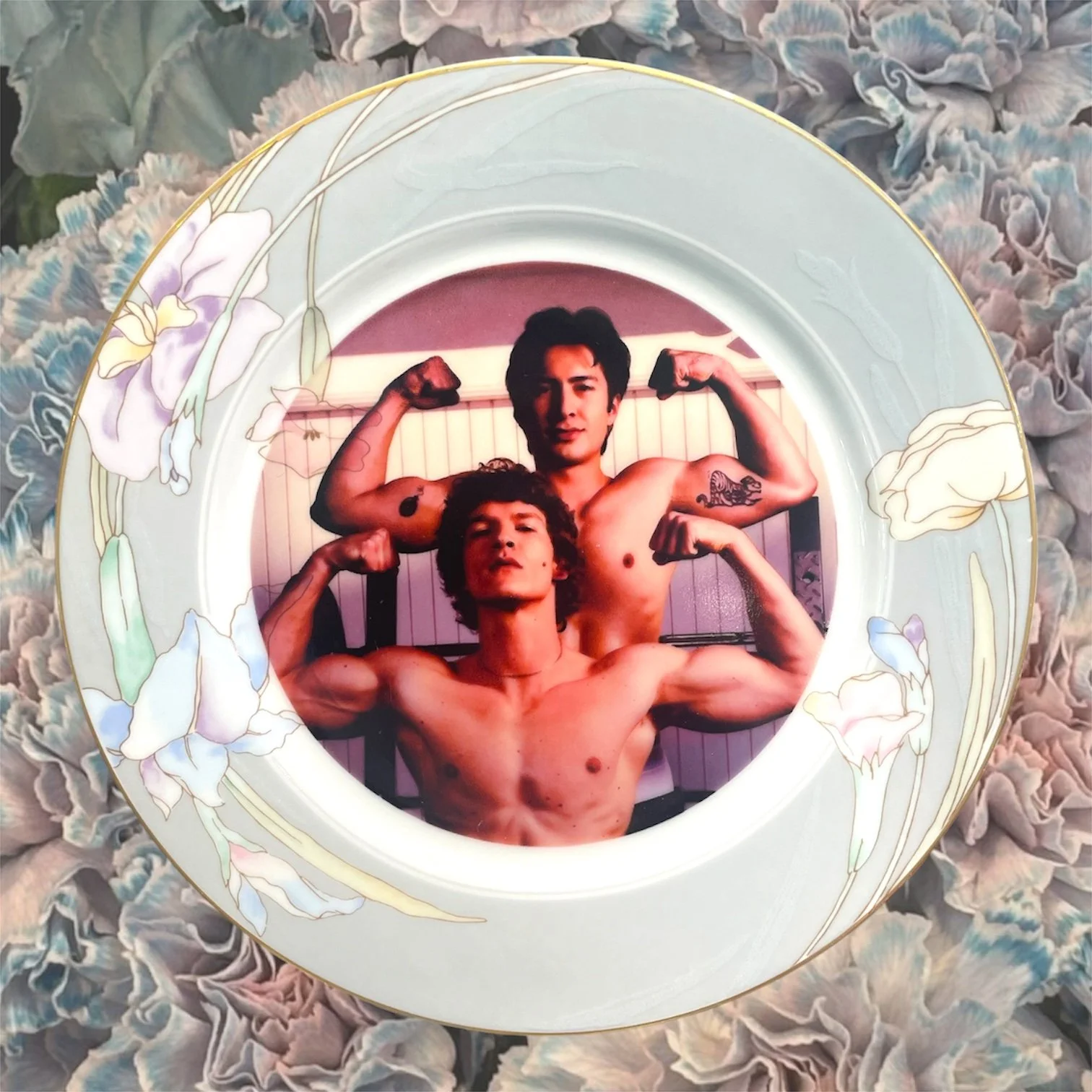 HEATED RIVALRY FLORAL PLATE