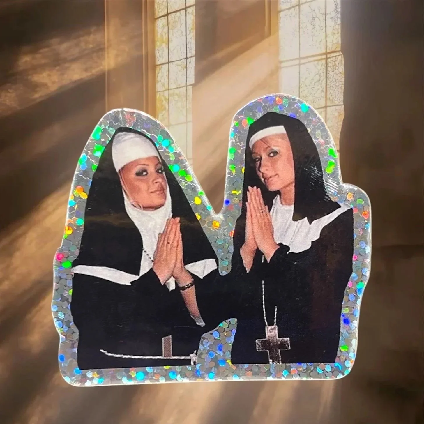 PARIS + NICOLE NUN STICKER