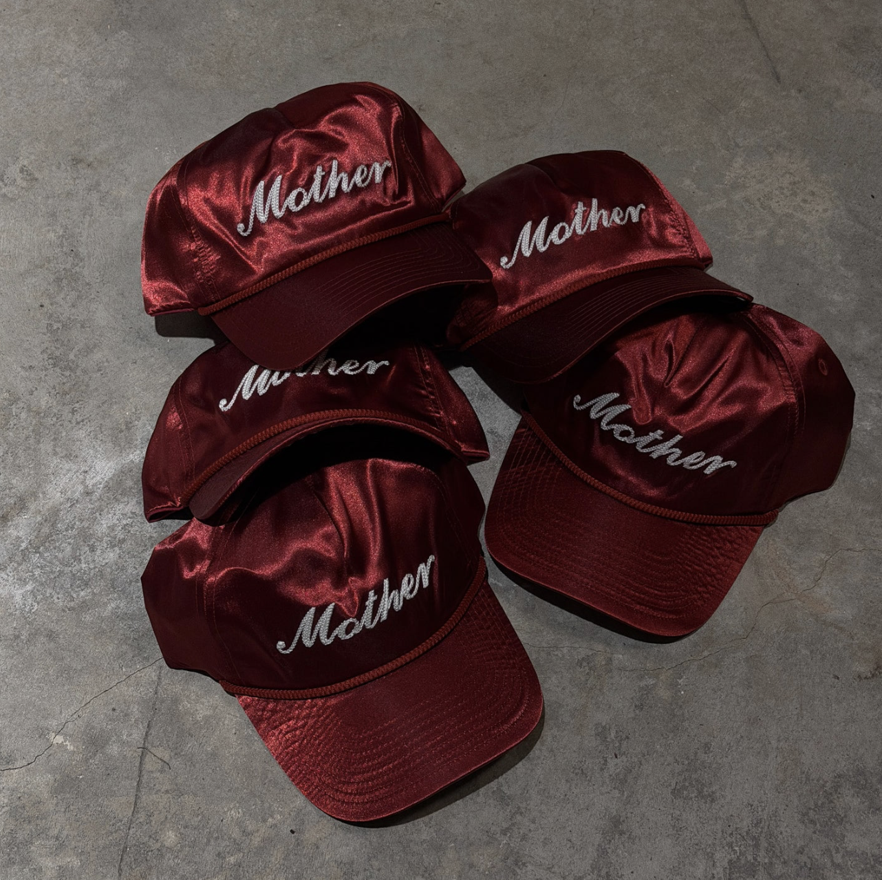 MOTHER SATIN BASEBALL CAP