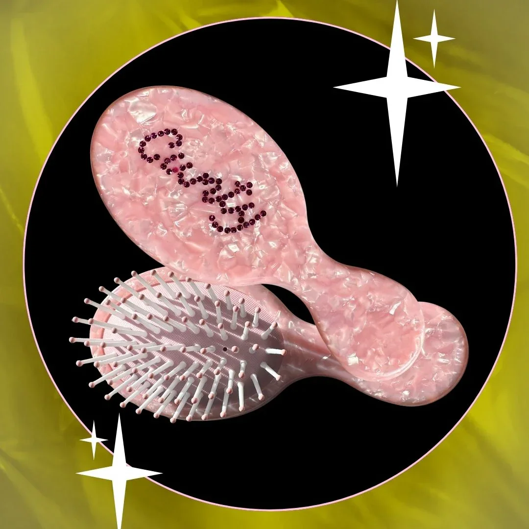 CUNTY MINI PINK HAIRBRUSH