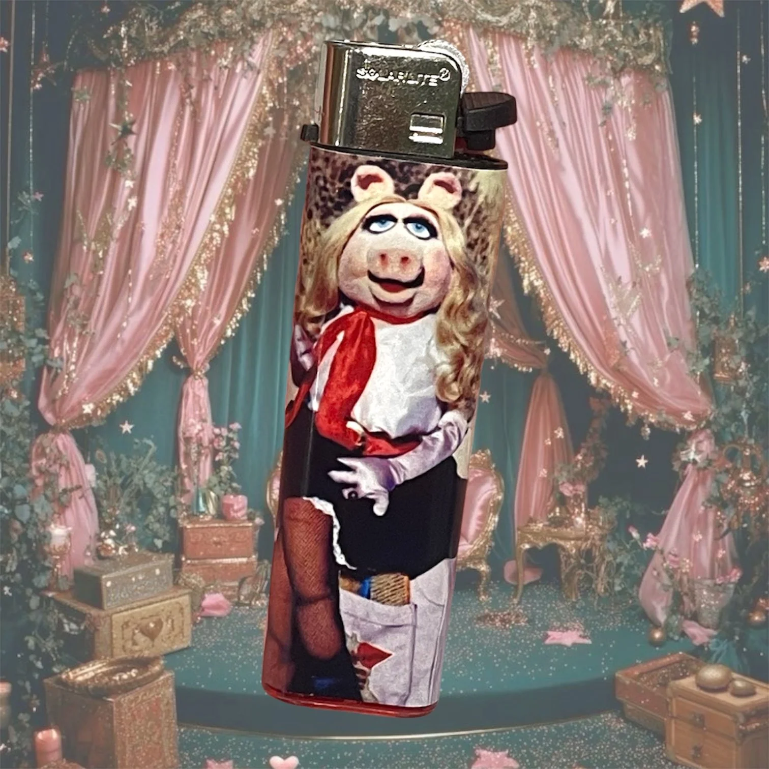 MISS PIGGY HITCHHIKING LIGHTER