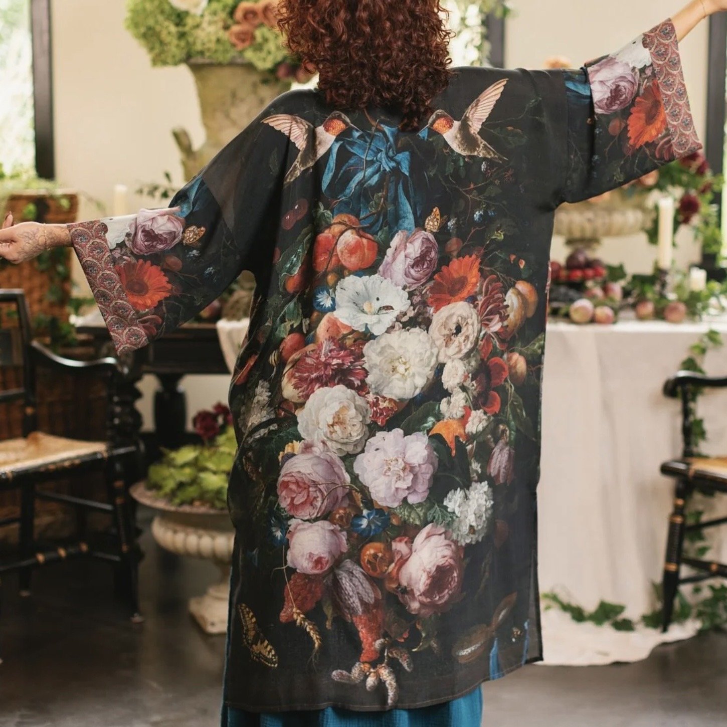 FLIGHT OF FANCY OPERA DUSTER KIMONO ROBE