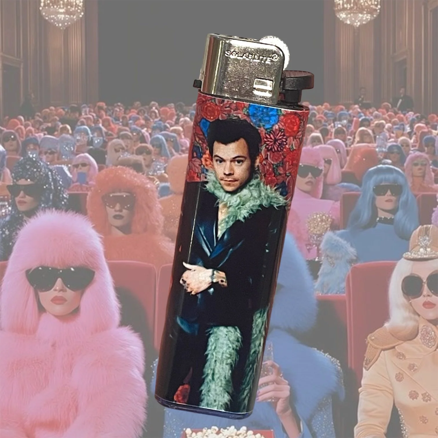 HARRY STYLES GREEN BOA LIGHTER