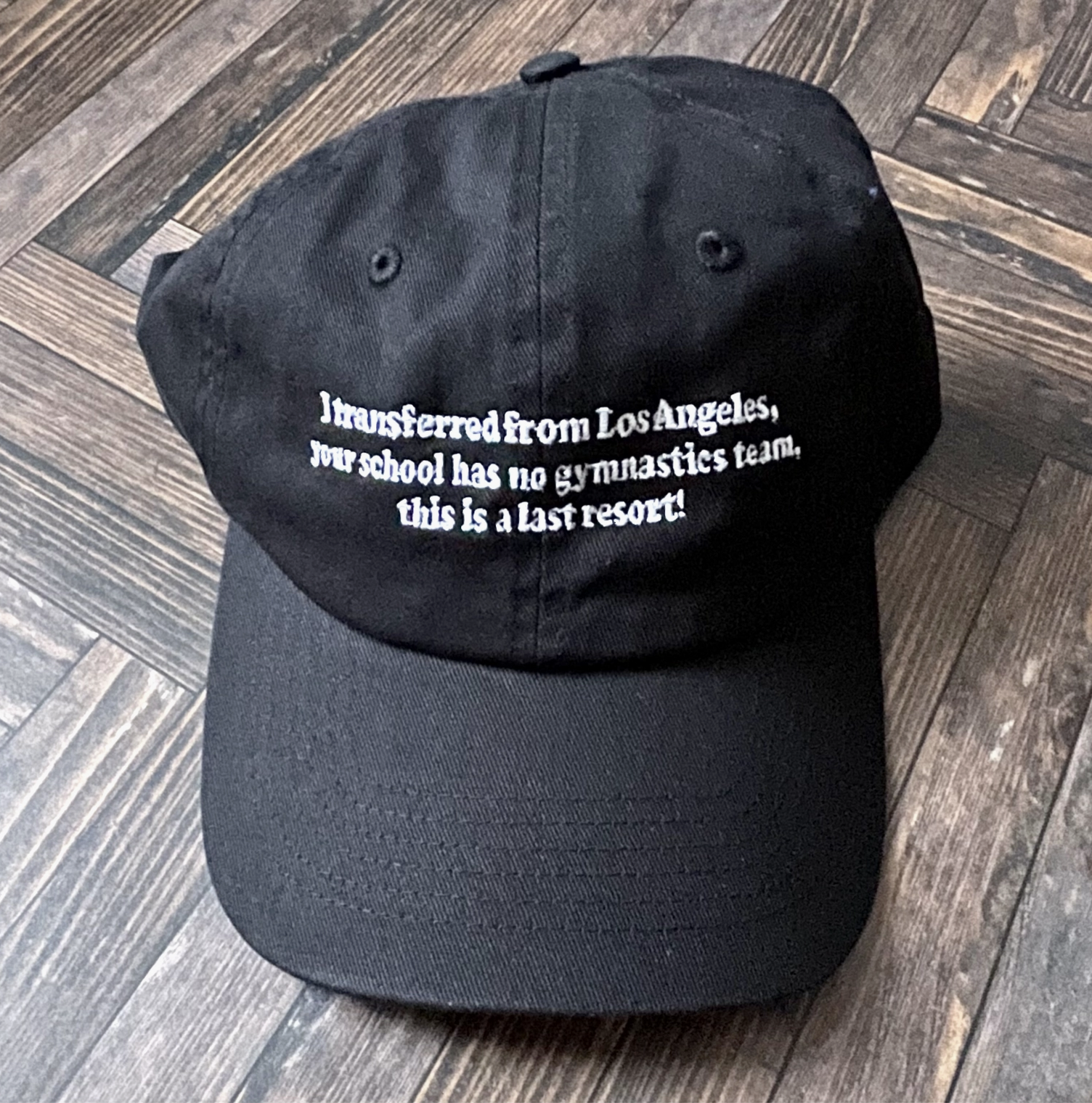 I TRANSFERRED FROM LOS ANGELES BASEBALL CAP