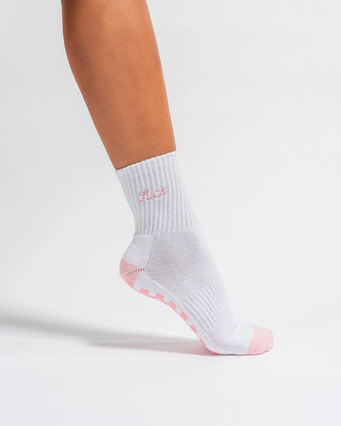 PINK F*CK GRIP SOCKS