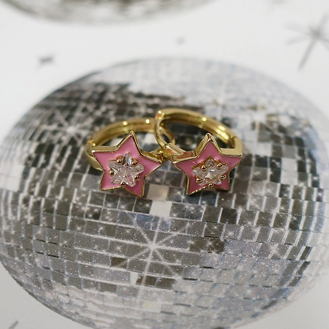 PINK STAR & CZ HUGGIES