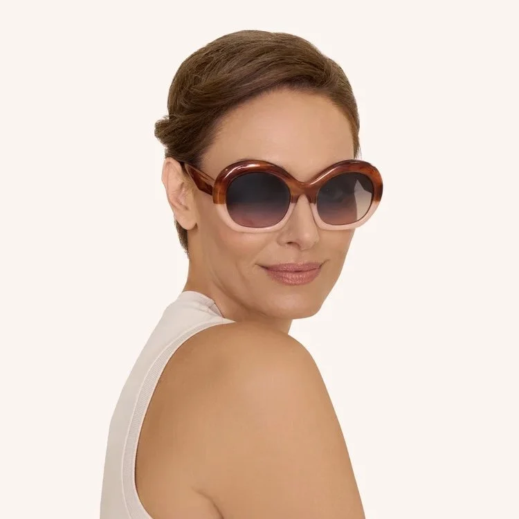 DARIA SUNGLASSES - MAHOGANY/PETAL