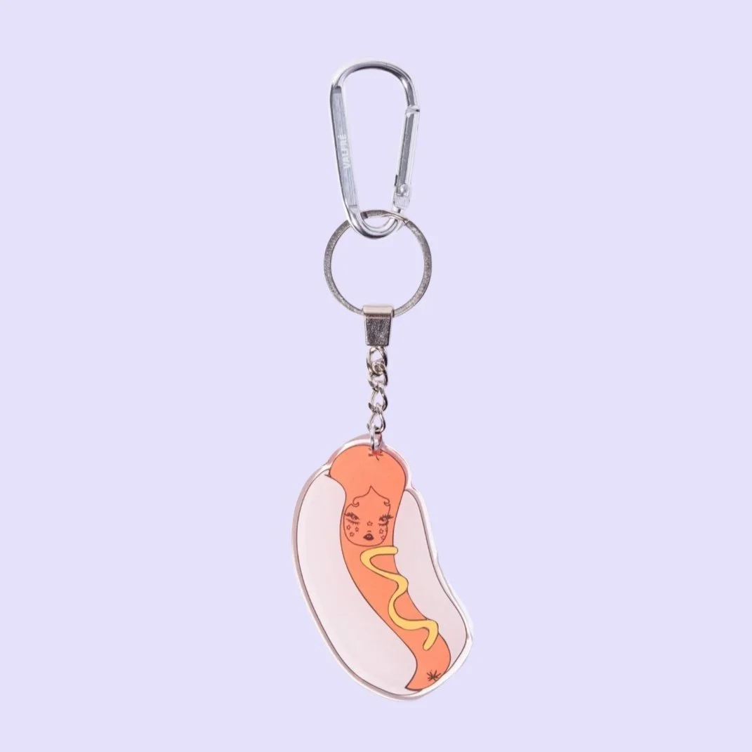 HAWT DOG ACRYLIC KEYCHAIN