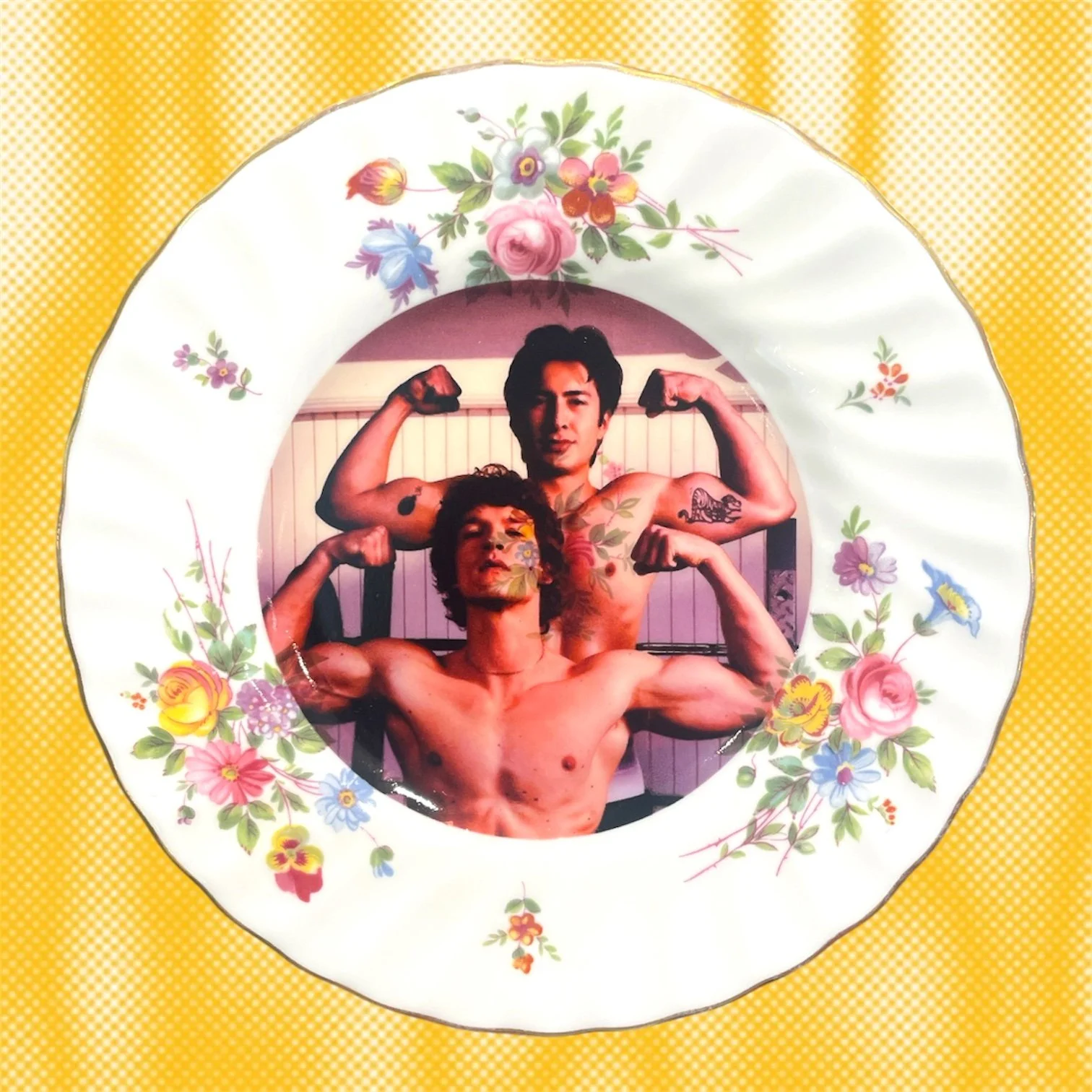 HEATED RIVALRY FLORAL PLATE