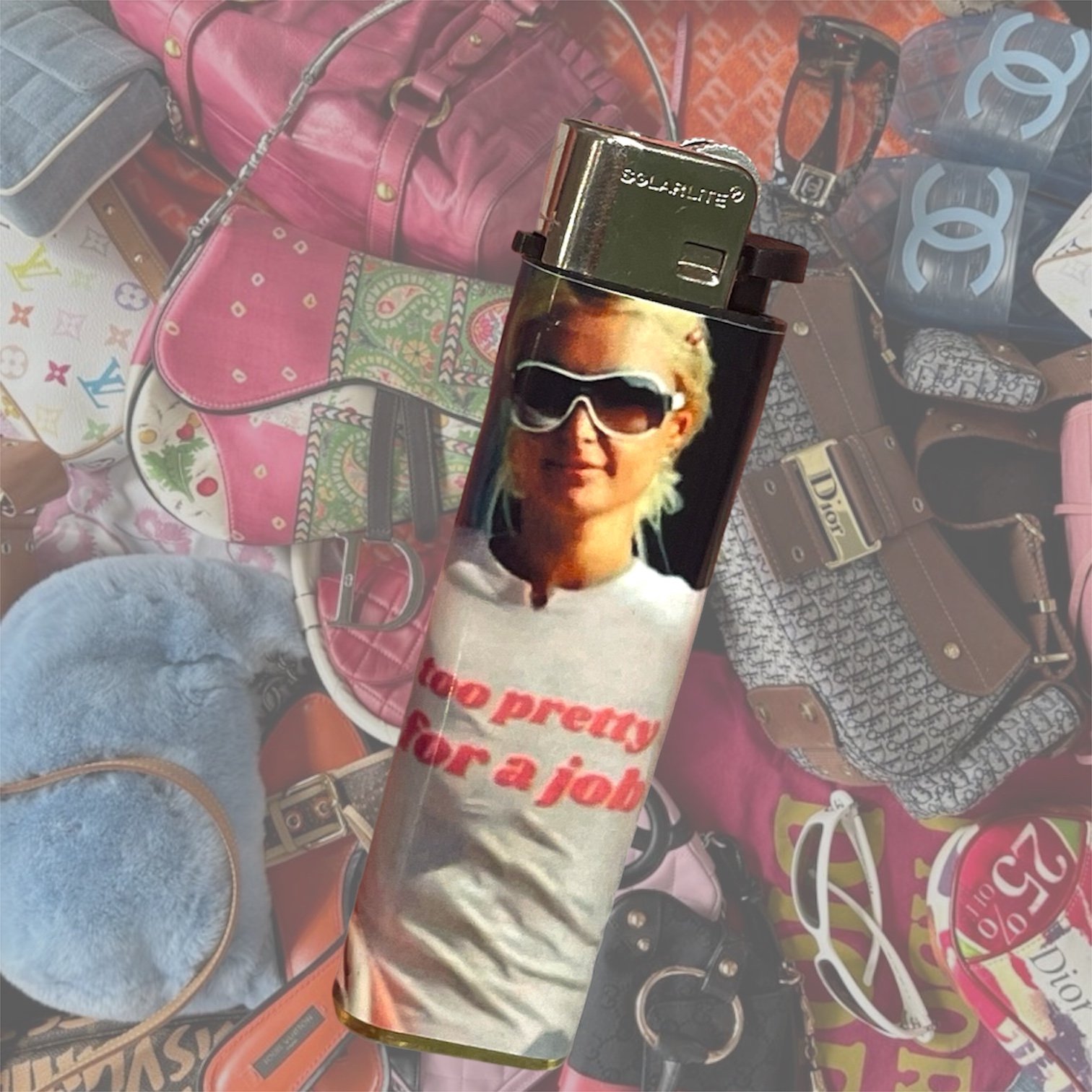 PARIS HILTON TOO PRETTY FOR A JOB LIGHTER