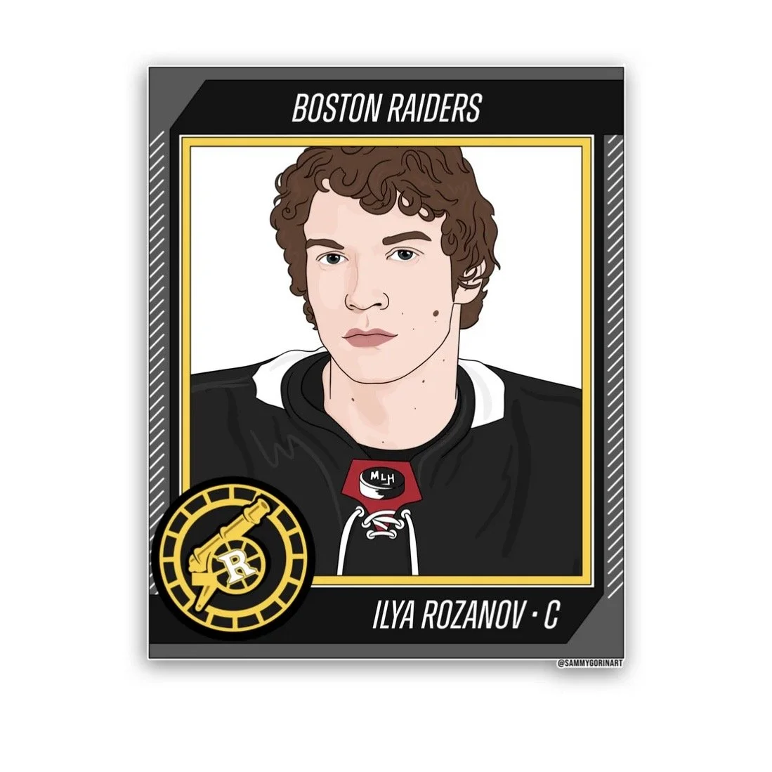 ILYA ROZ HOCKEY TRADING CARD STICKER