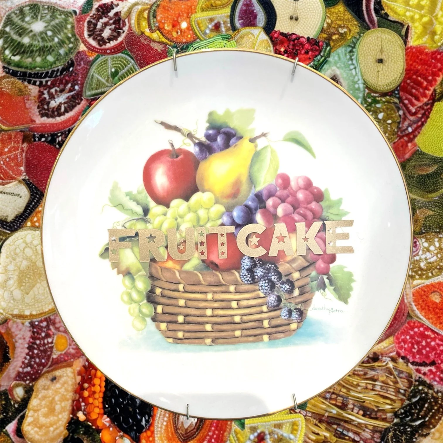 FRUIT CAKE PLATE