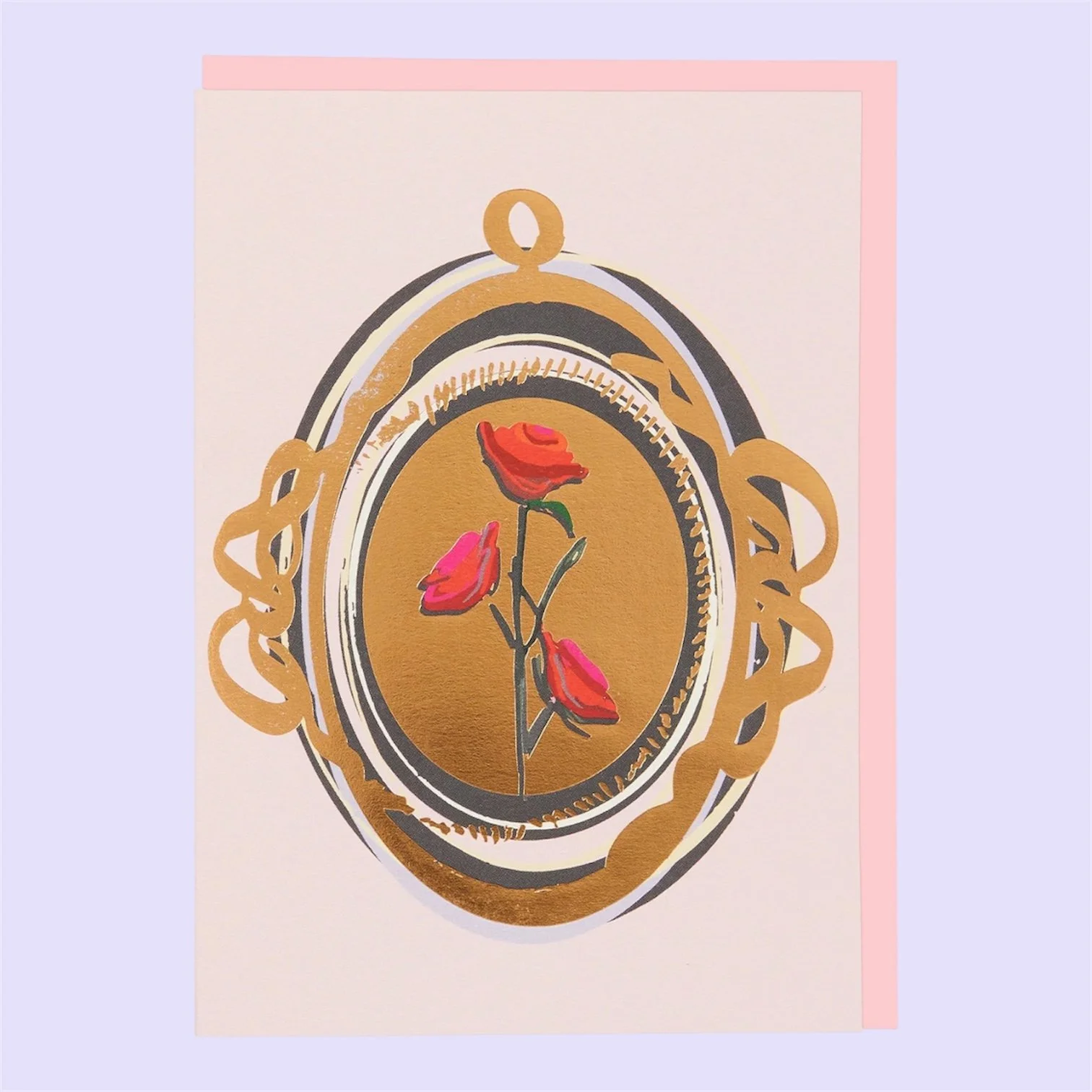 ANTIQUE ROSE CARD