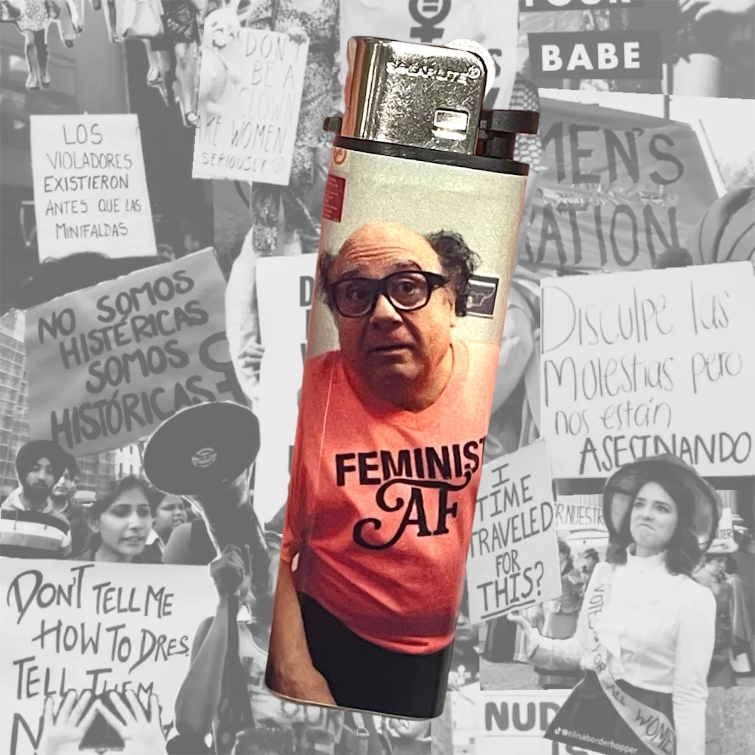 FEMINIST AF DANNY DEVITO LIGHTER