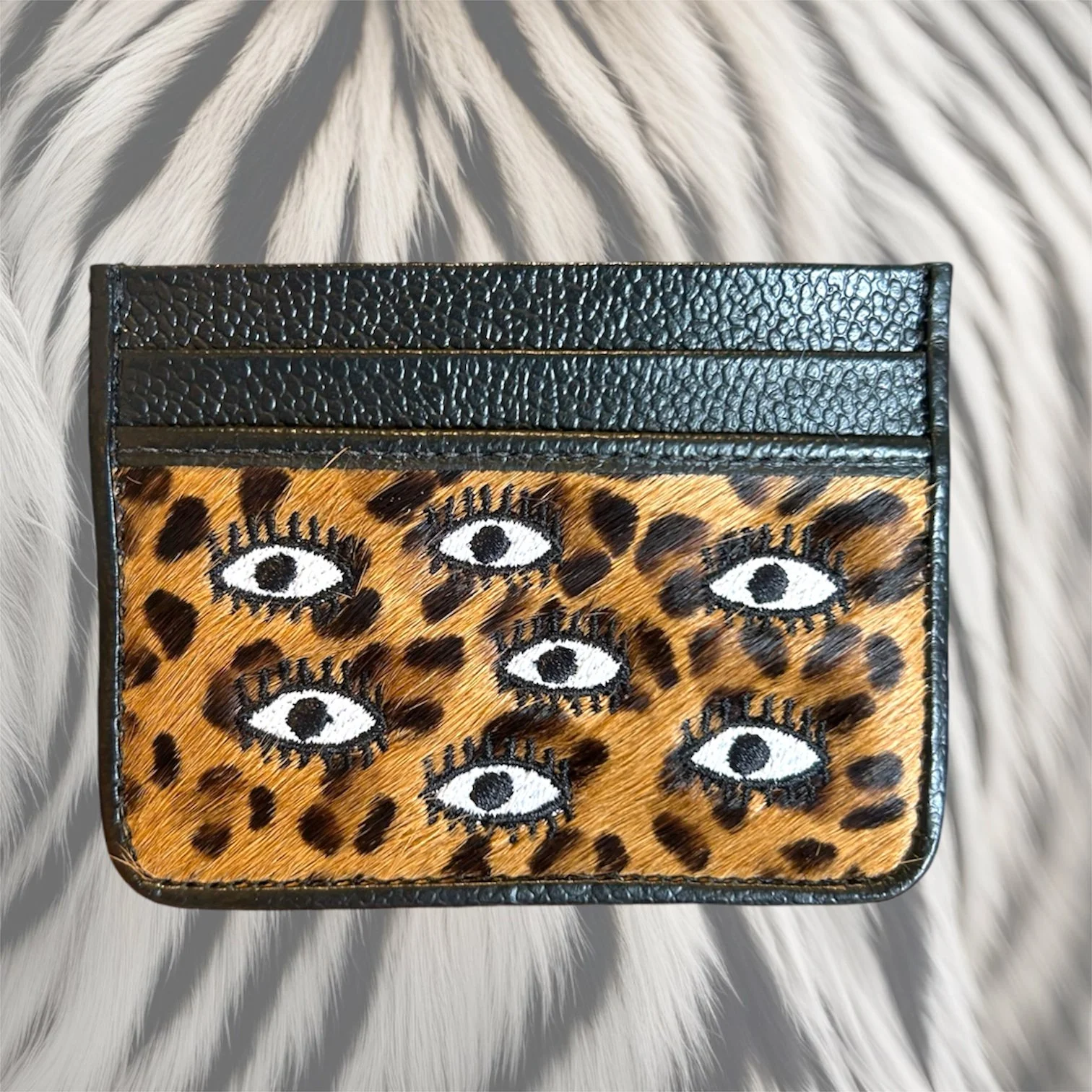 ALL OVER EYES LEOPARD FILIUM CARD HOLDER