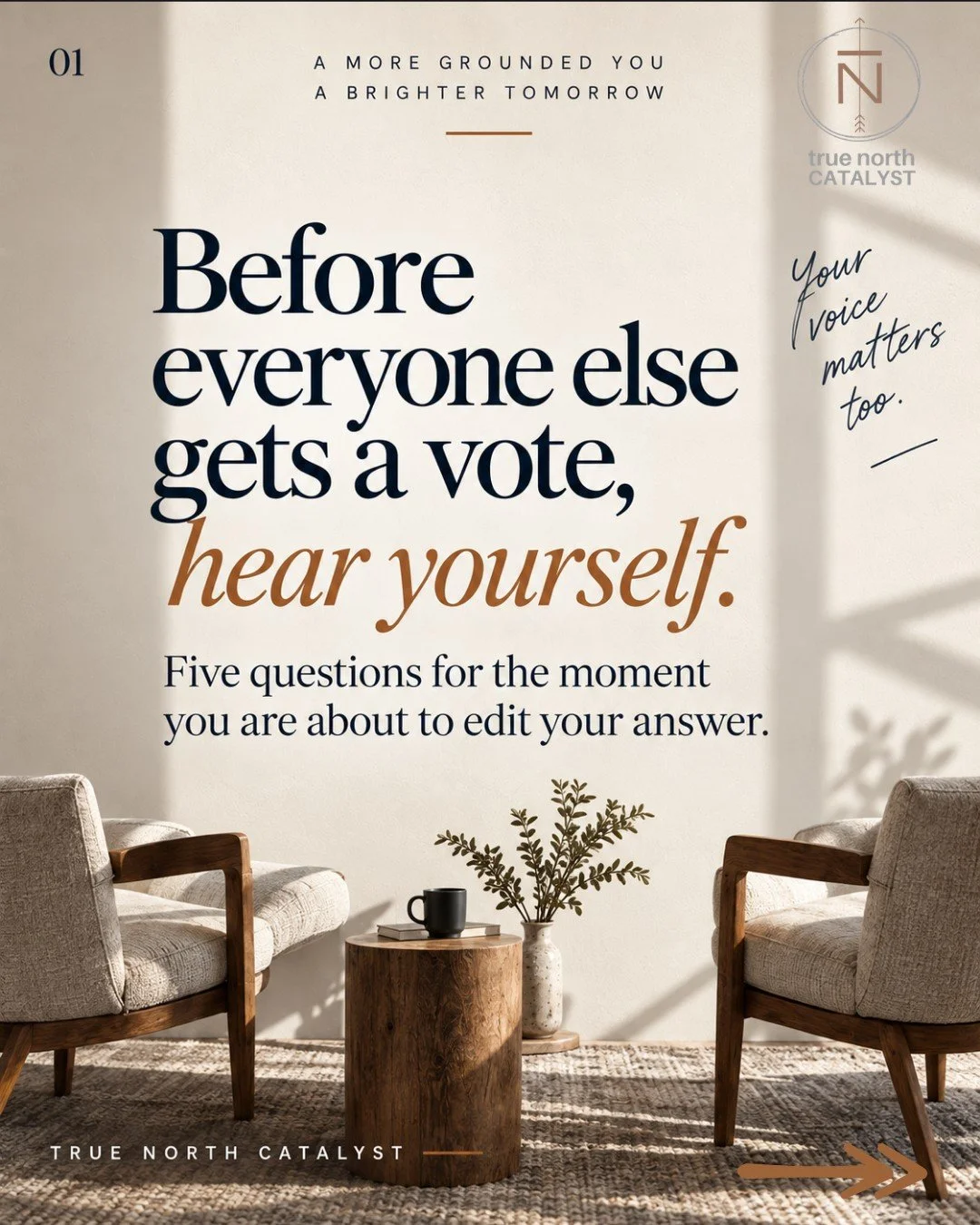 OCTOBER INTRO: PART TWO

Other people can offer wisdom.
They can notice things you missed.
They can have needs that deserve consideration.
They can disagree.
They can even help you recognize that your first answer needs to change.
But there is a diff