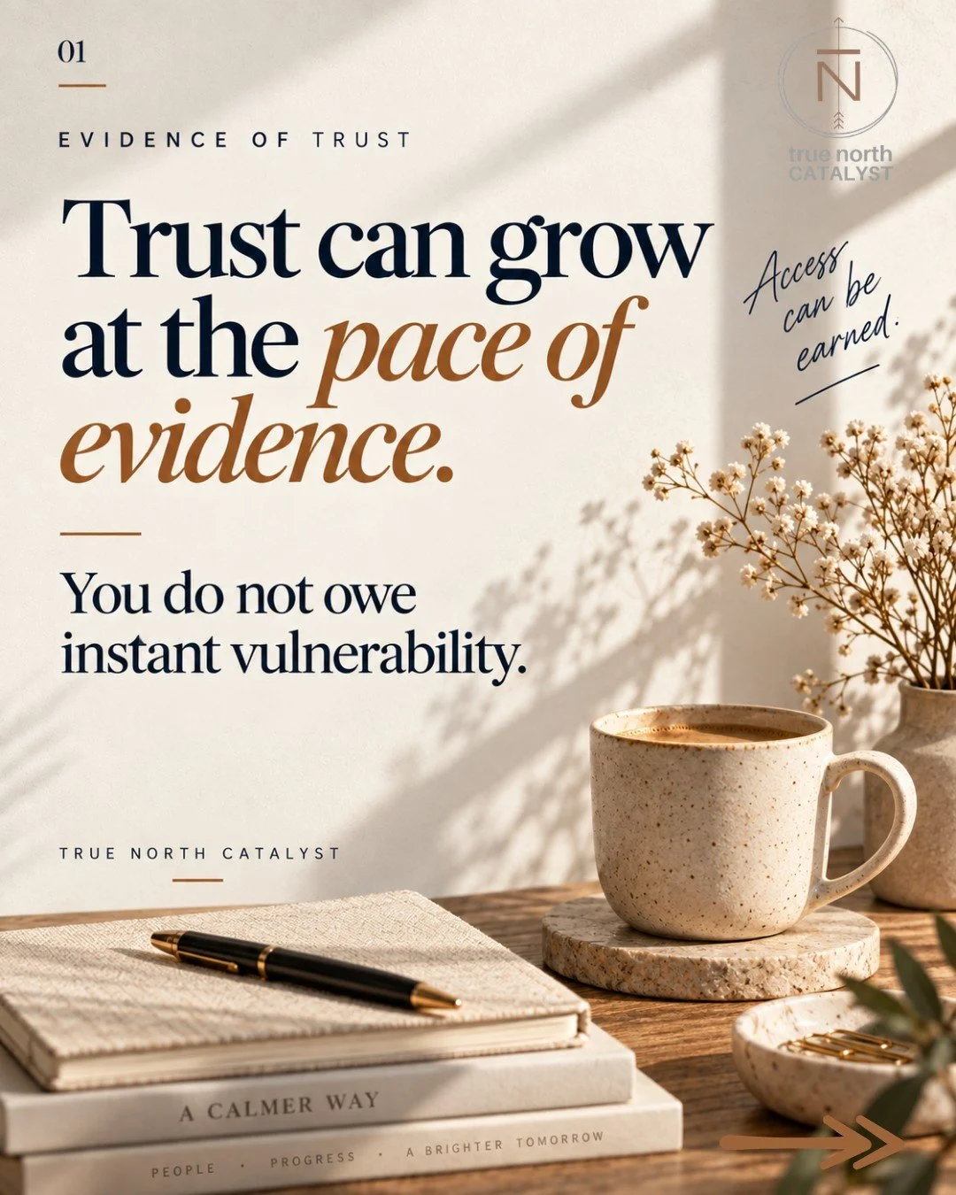 WEEK TWO: PART THREE

Being kind does not automatically make someone safe for every part of your story.
Sharing your faith does not automatically make someone safe for spiritual vulnerability.
Holding a professional title does not mean you must immed
