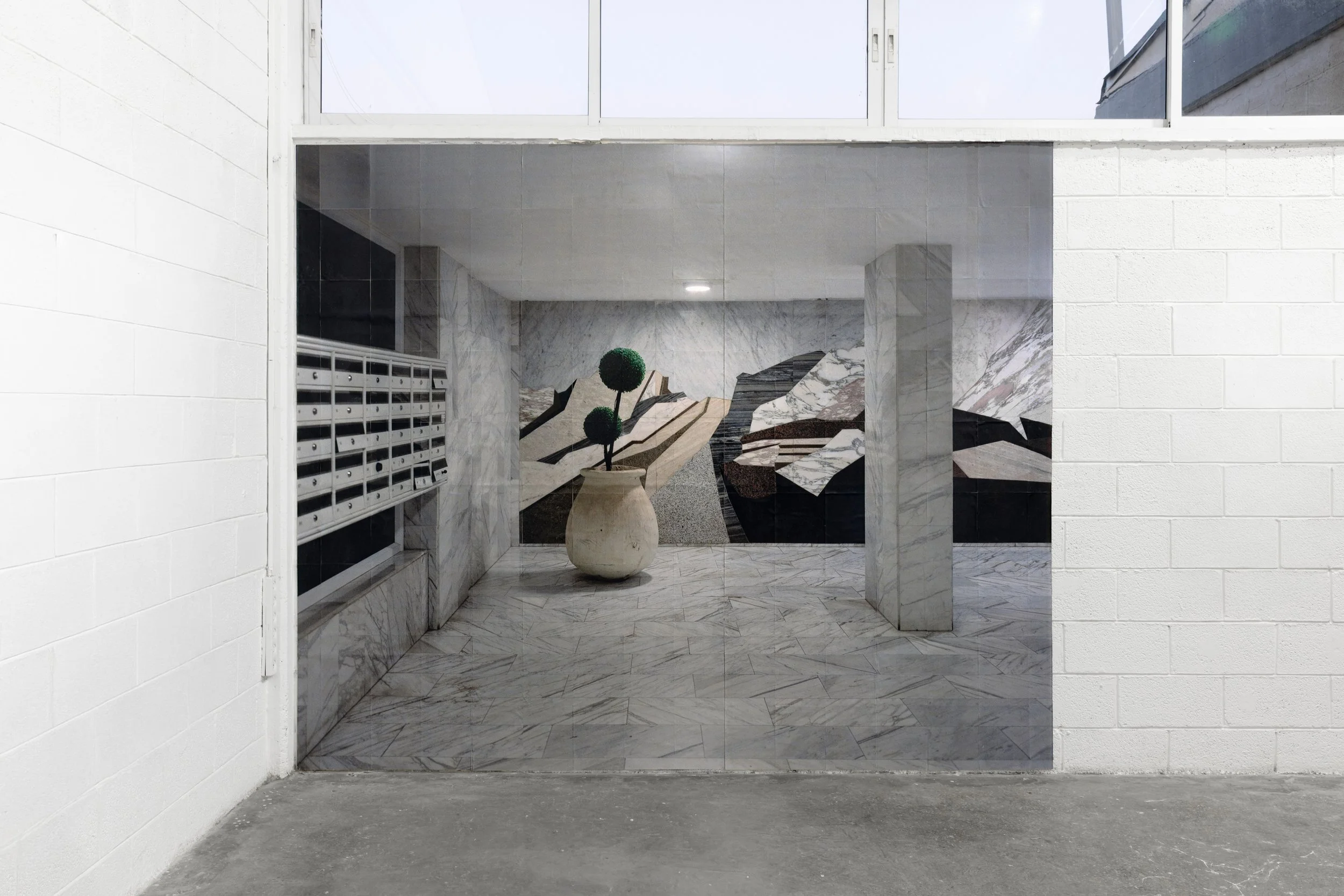 Installation View | Edmond De Rothschild Foundation Residency Program | Untitled (2025) | Test 1.0 | HatHiya 14 Complex | Open Studio | Analog color photograph | 144 A4 Sheets | 300X240 cm