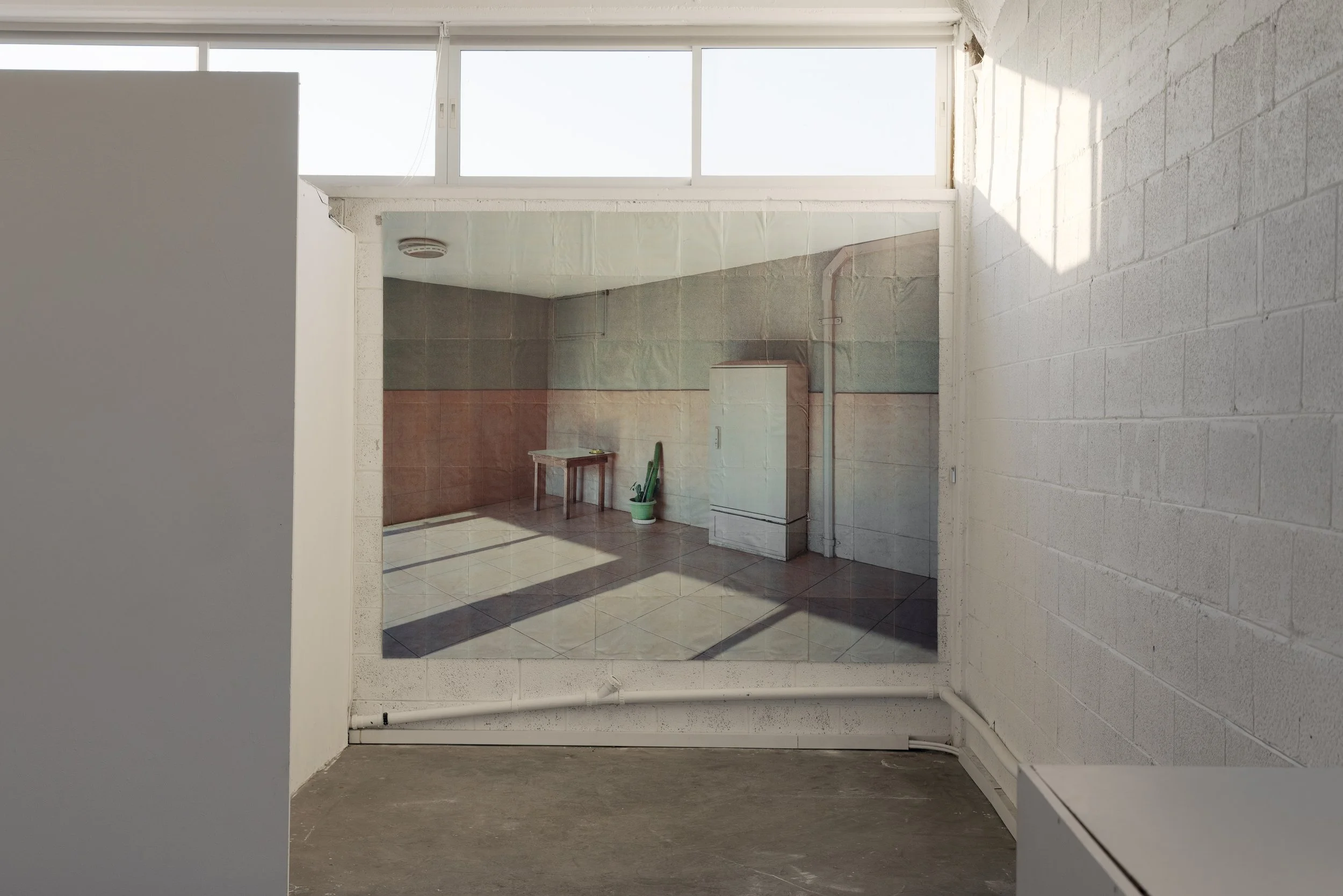 Installation View | Edmond De Rothschild Foundation Residency Program | Untitled (2023) | Test 2.0 | HatHiya 14 Complex | Open Studio | Analog color photograph | 91 A4 Sheets | 201x175 cm