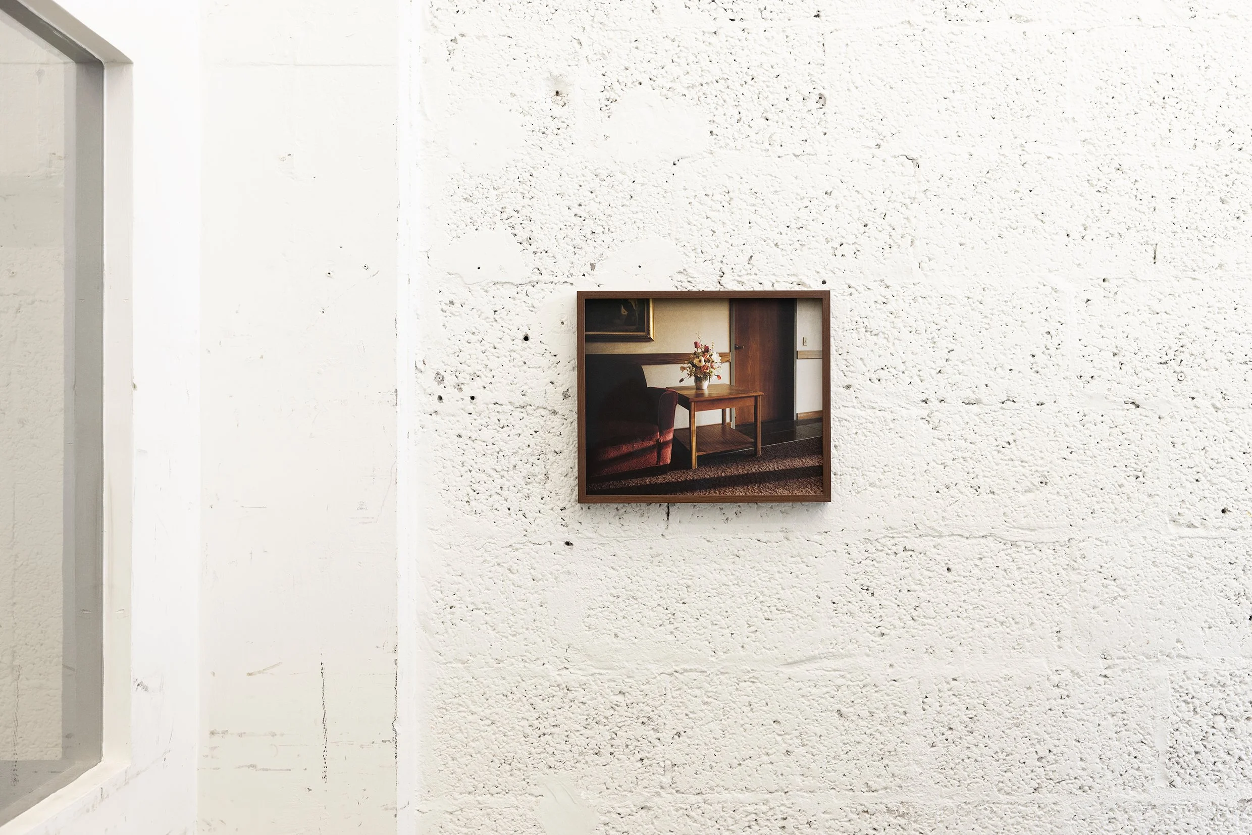 Installation View | Temporary Colony group exhibition (2025) | HaThiya 14 | Curated by Assaf Hinden | Hospice (2023) | Analog color photograph | Archival Fine Art paper | Framed | 40x33 cm