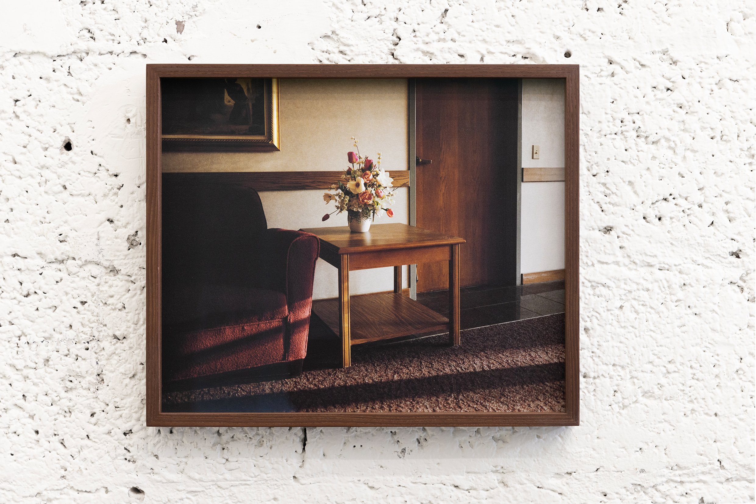 Installation View | Temporary Colony group exhibition (2025) | HaThiya 14 | Curated by Assaf Hinden | Hospice (2023) | Analog color photograph | Archival Fine Art paper | Framed | 40x33 cm
