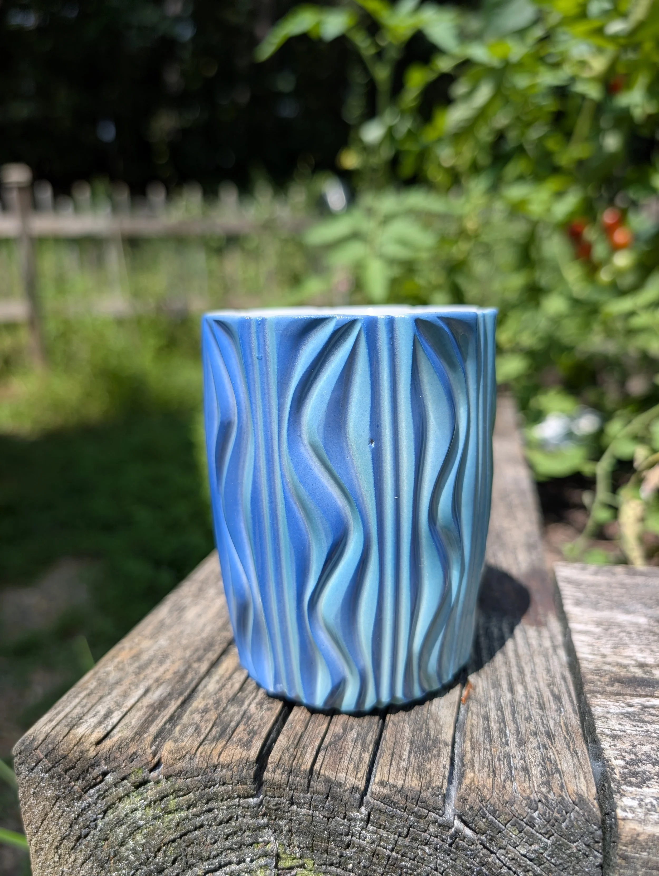 Blue Wave # 3 - Groovy Tumbler - 9 oz