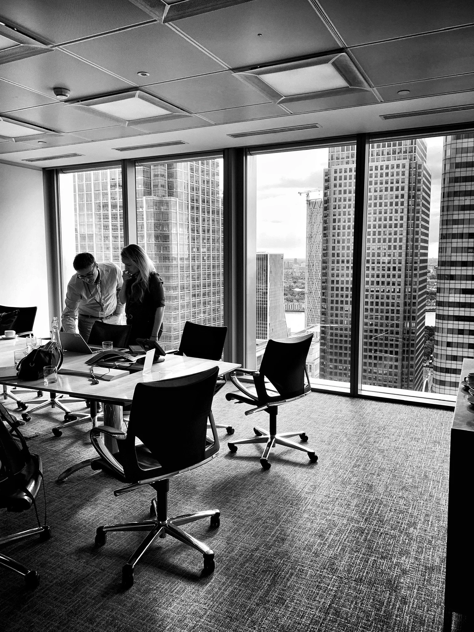 Richard closing deals in Canary Warf