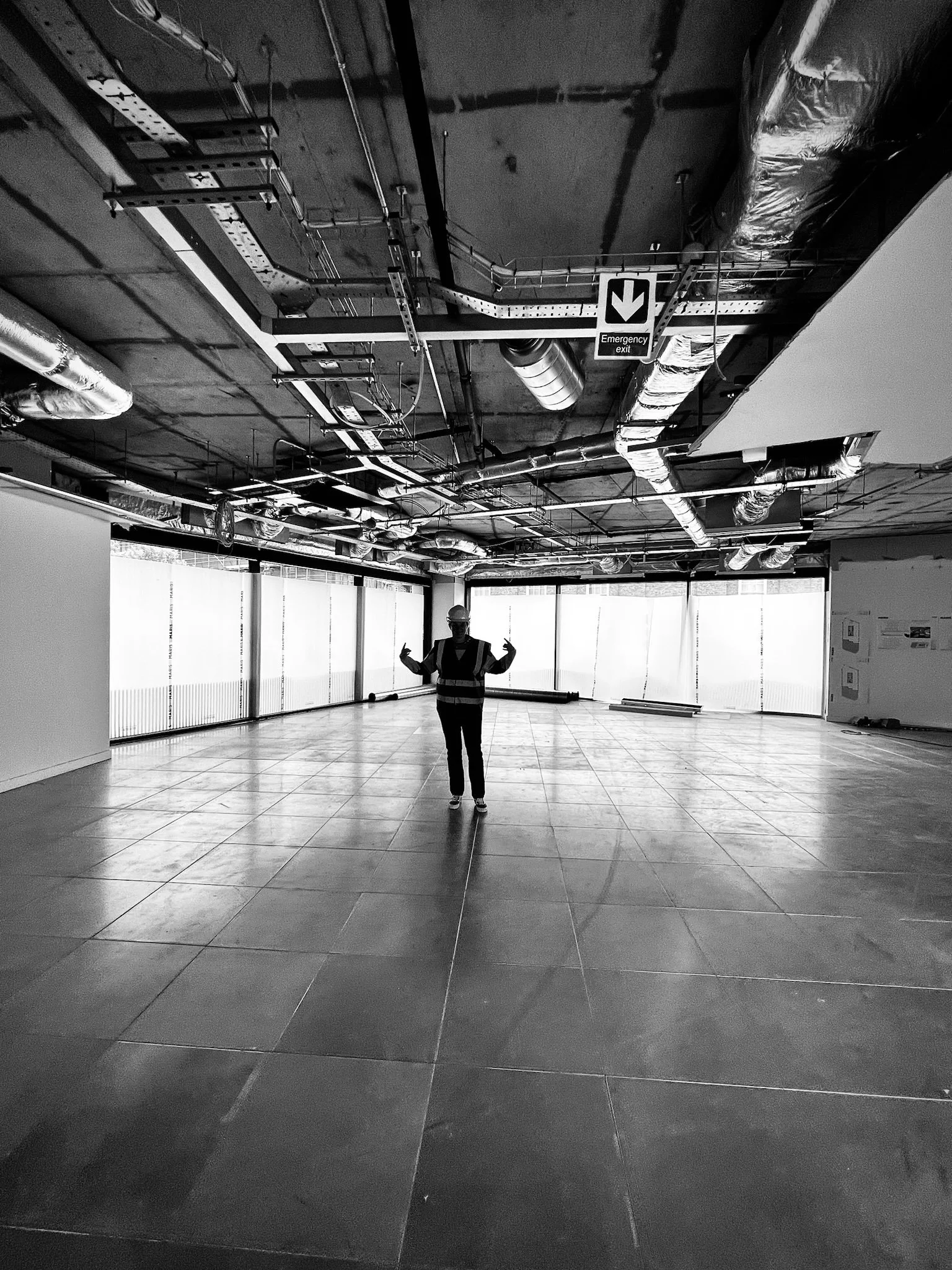 Kate checking out the 5th floor of Smart HQ