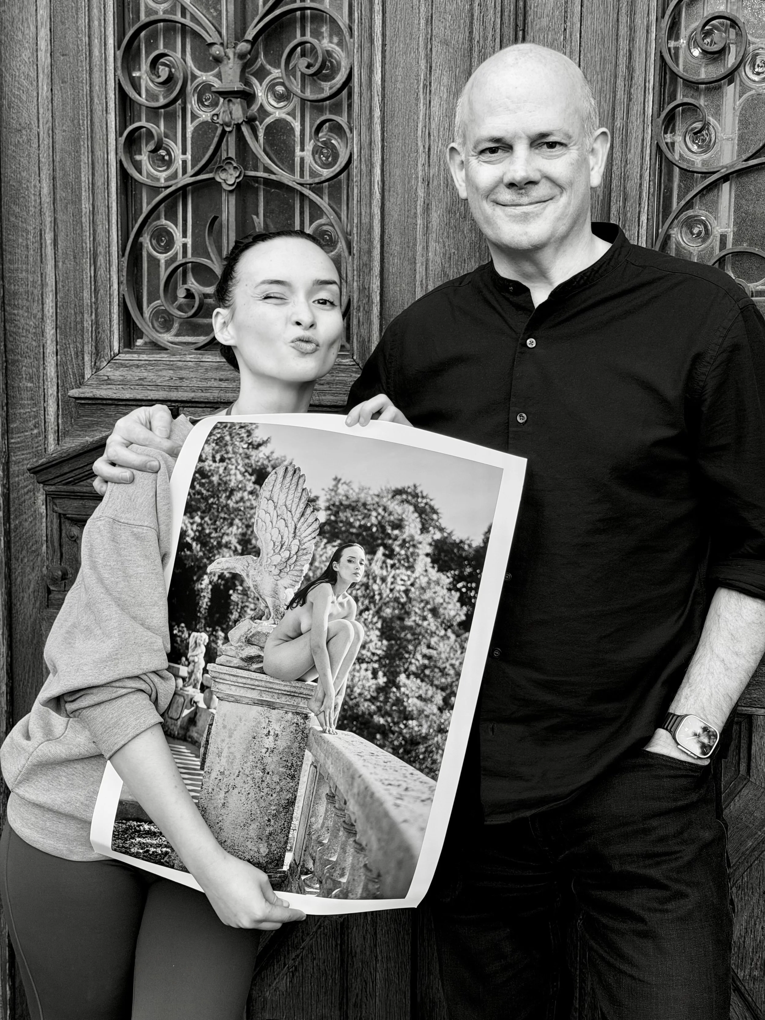 Claire (and me) in France