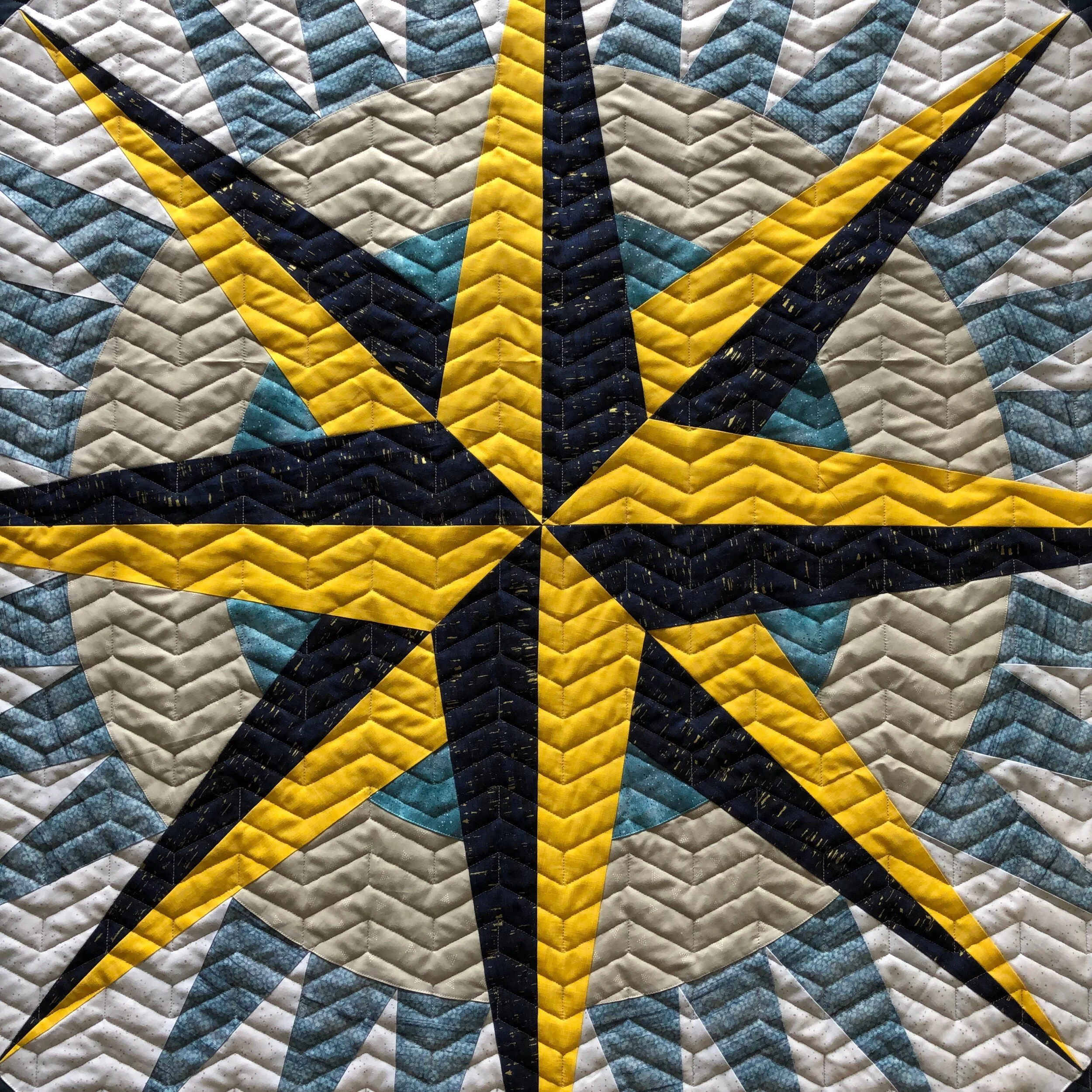 Brenda’s Mariner’s Compass Quilt