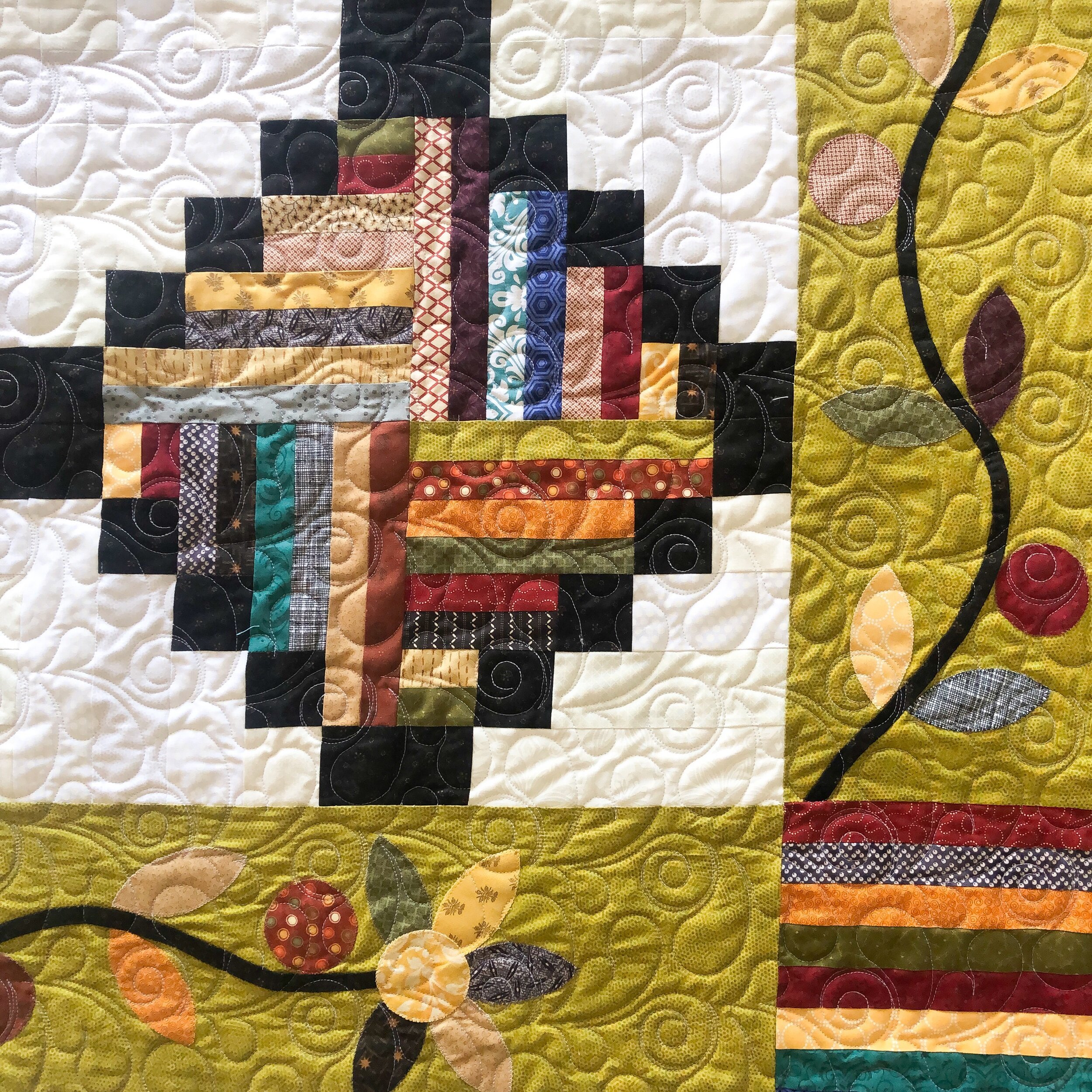 Barbara’s Country Haven Quilt + Beaded Orange Peel