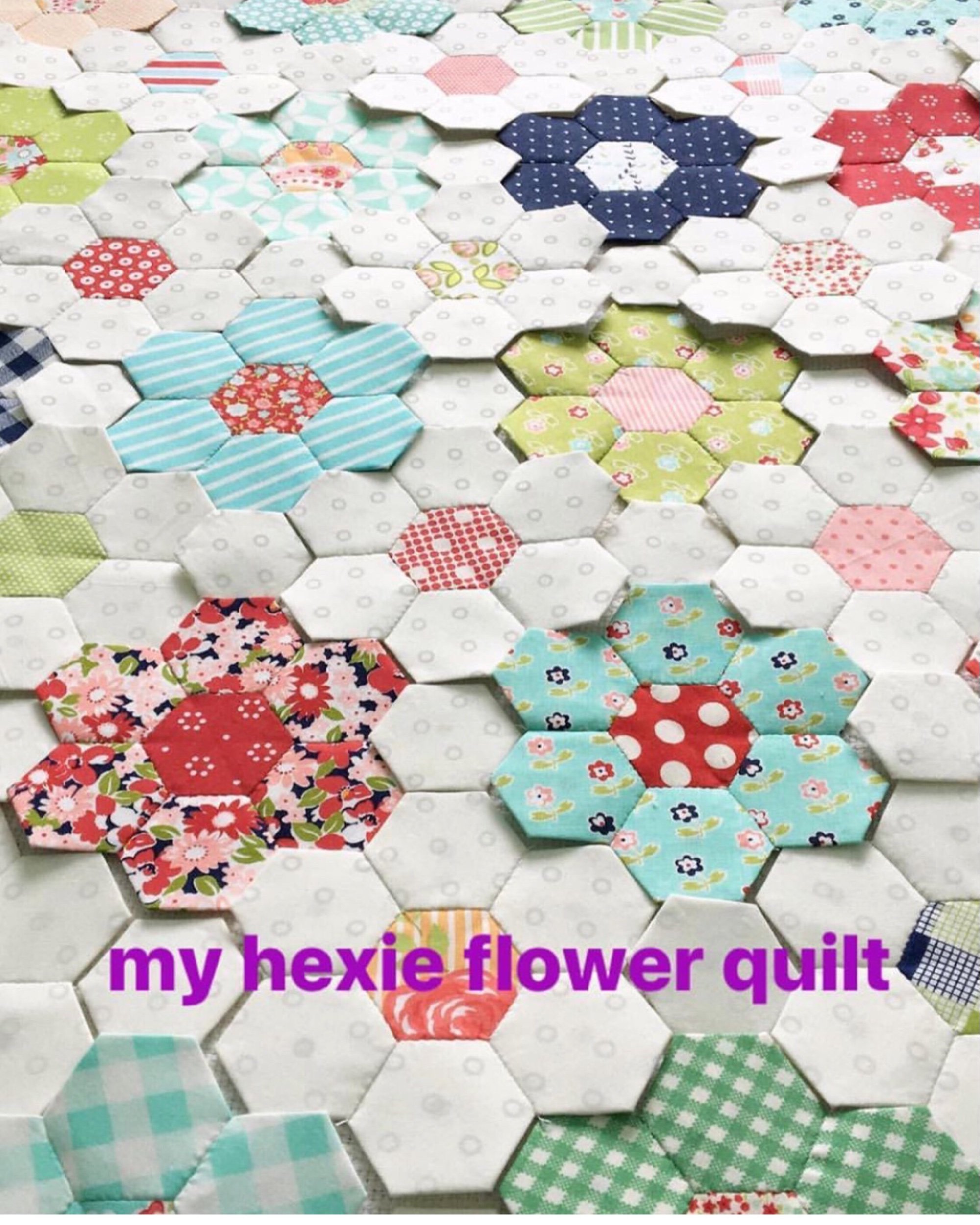 Sewing and Basting Hexies!!