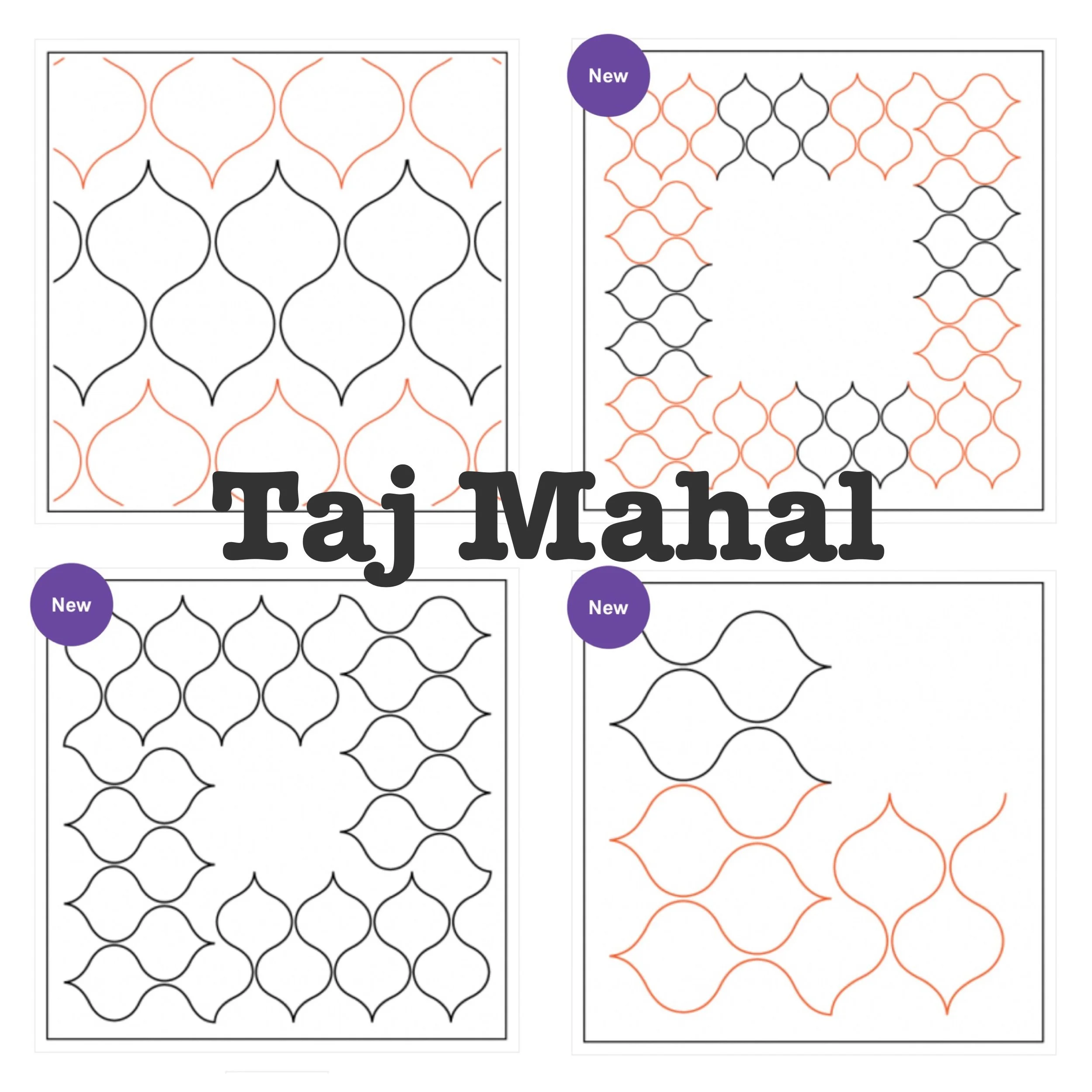 NEW Taj Mahal pantograph designs...