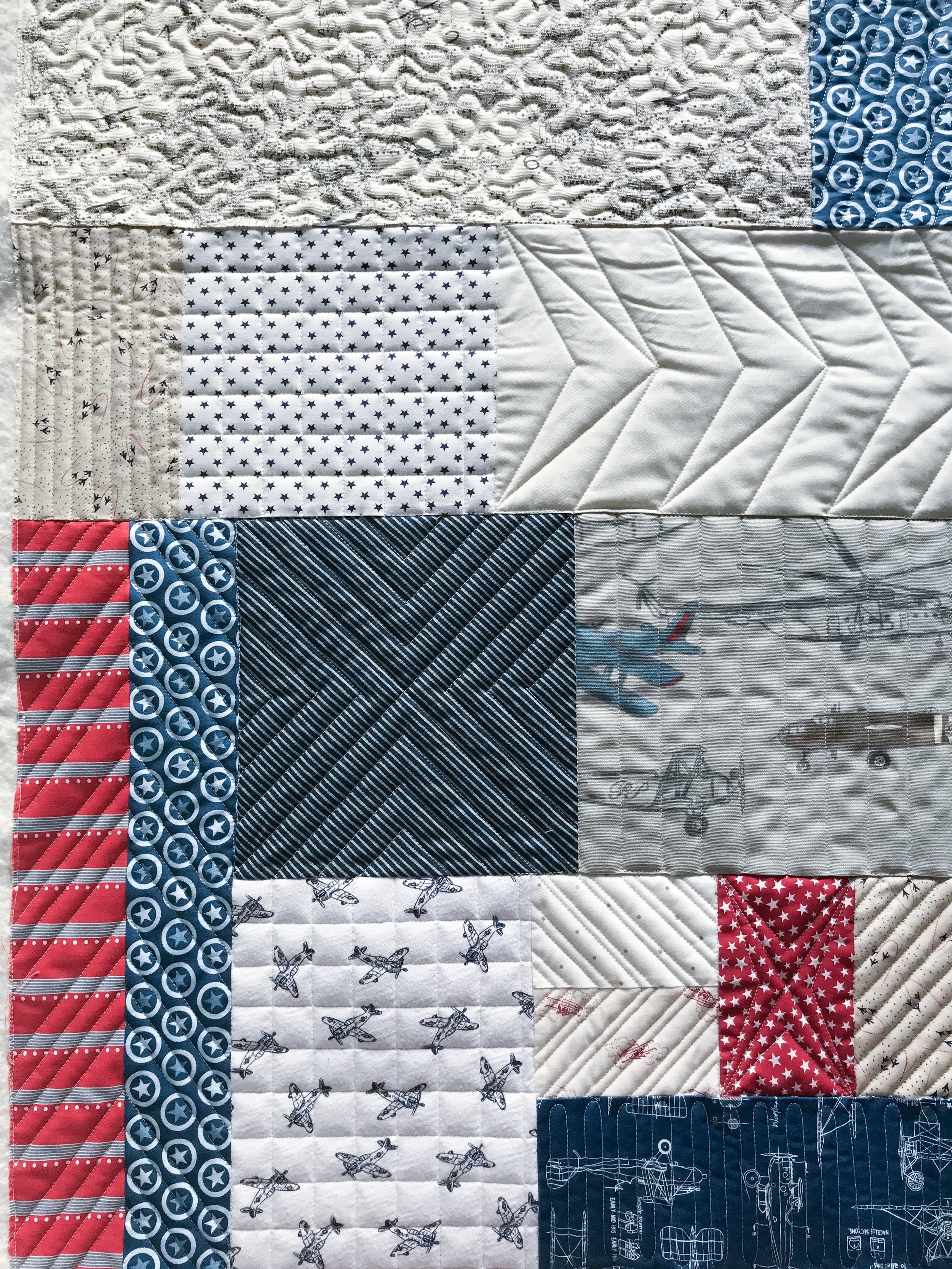 Heather’s Airplane baby quilt