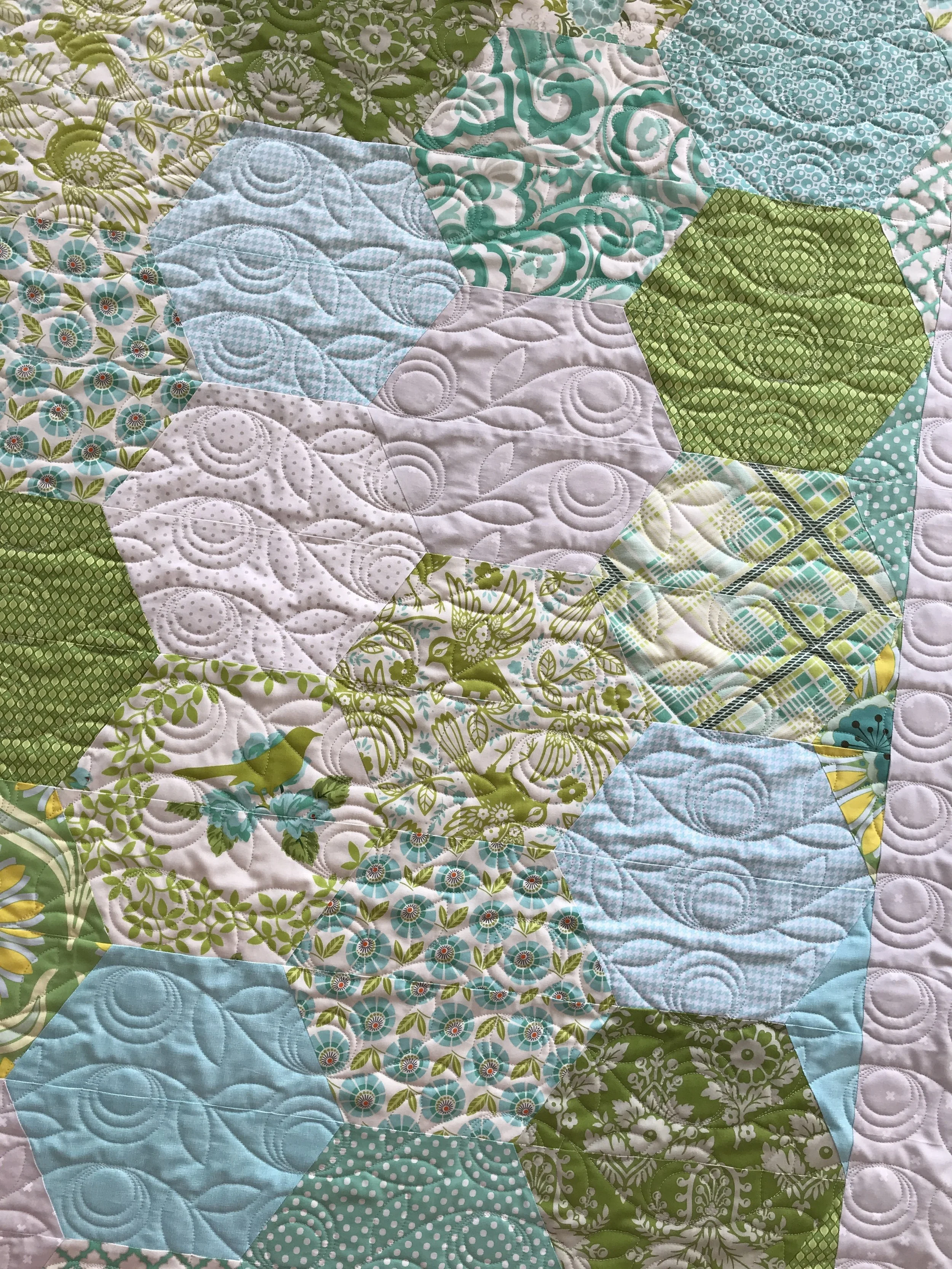 Kristin’s Hexagon quilt