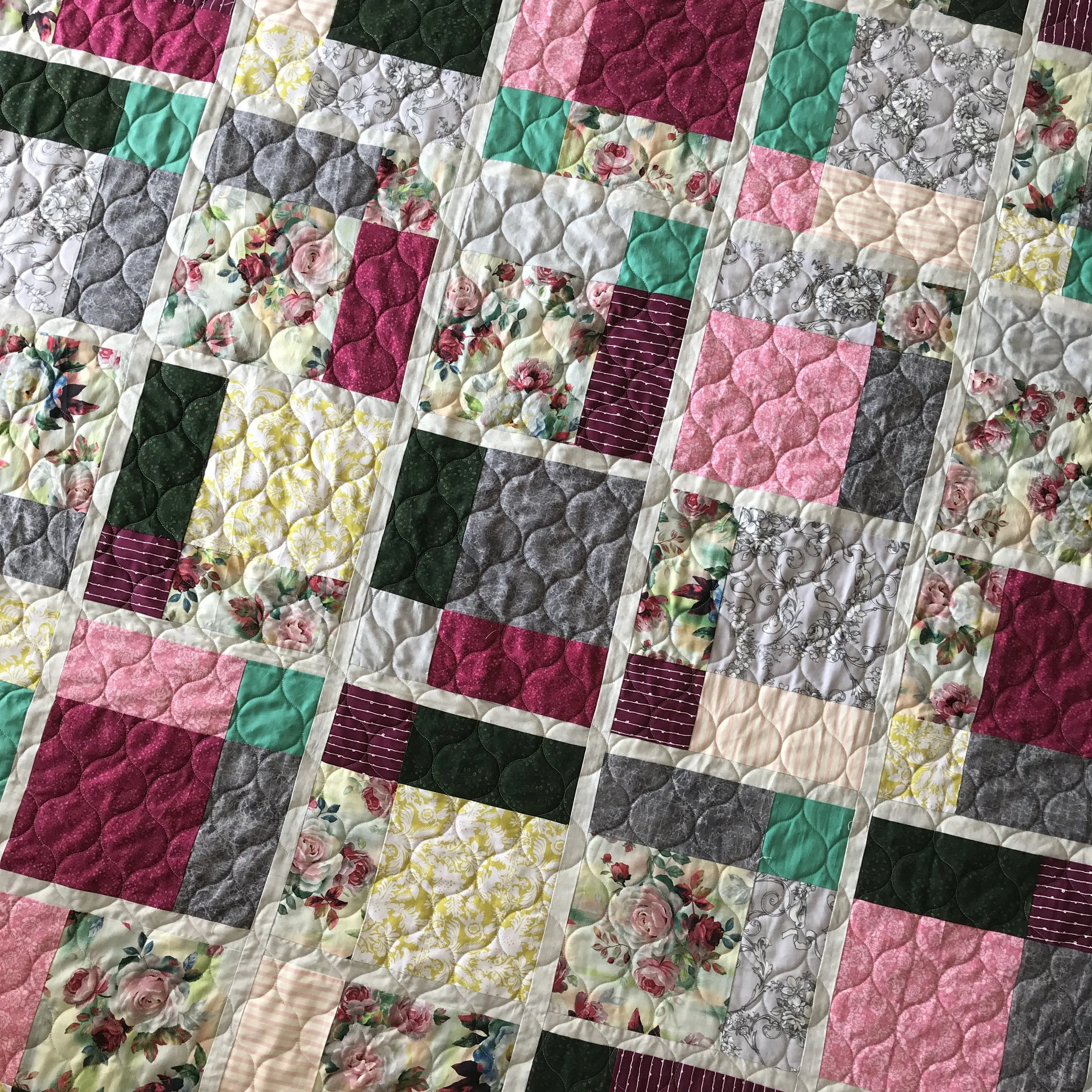 Debbie’s jewel tone quilt