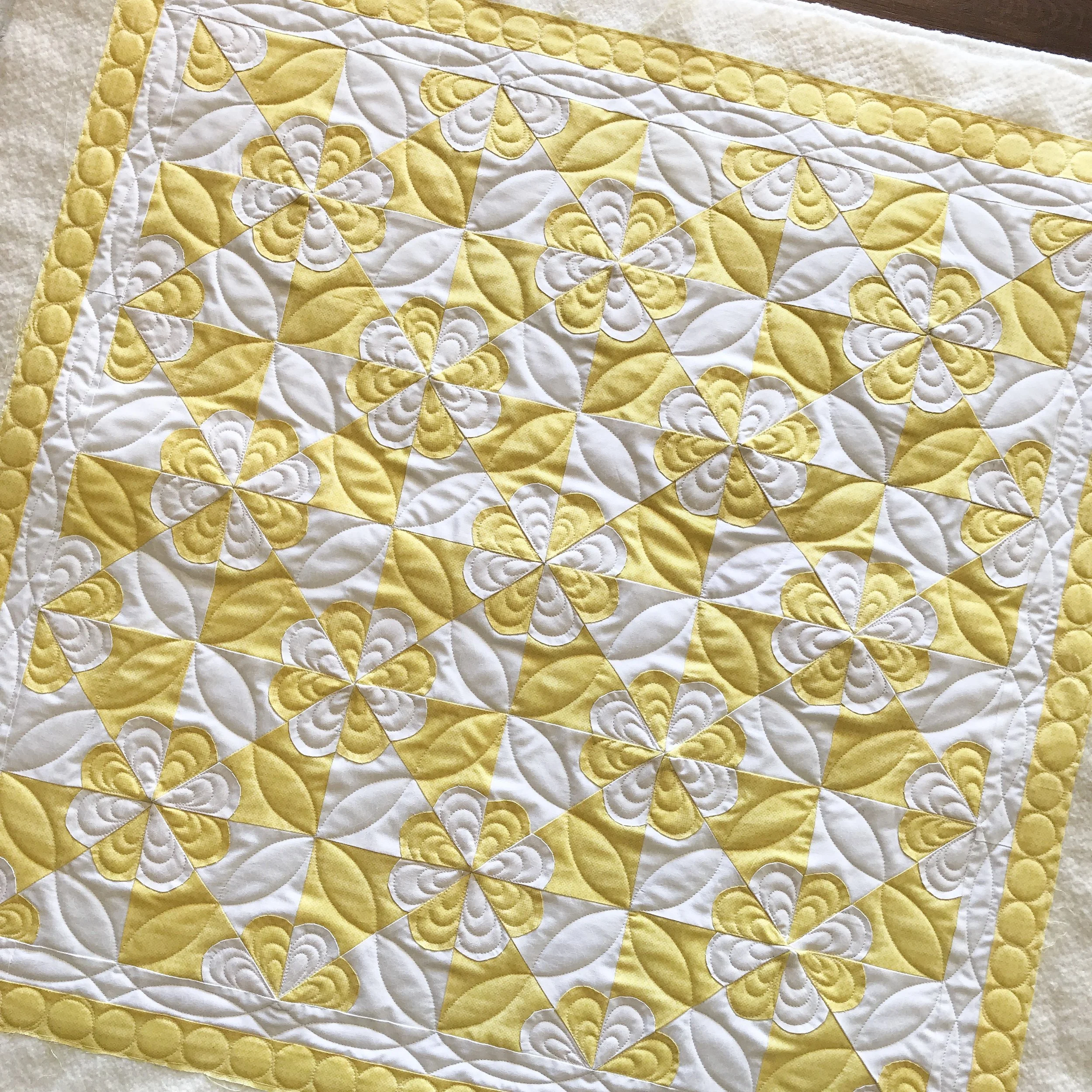 Sharon’s sunny table topper!