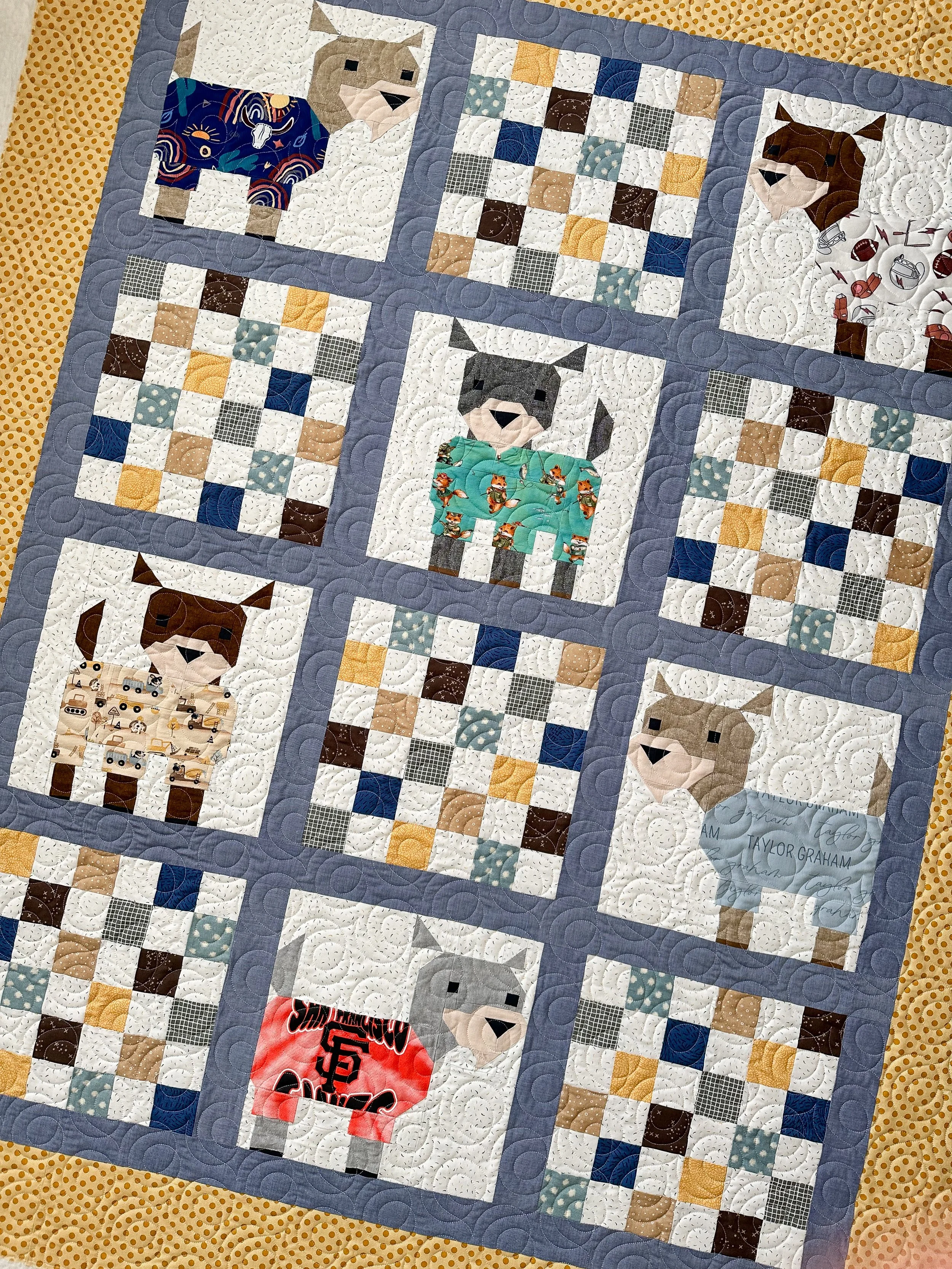 Stacey’s Kidding Around Goats in Pajamas Quilt