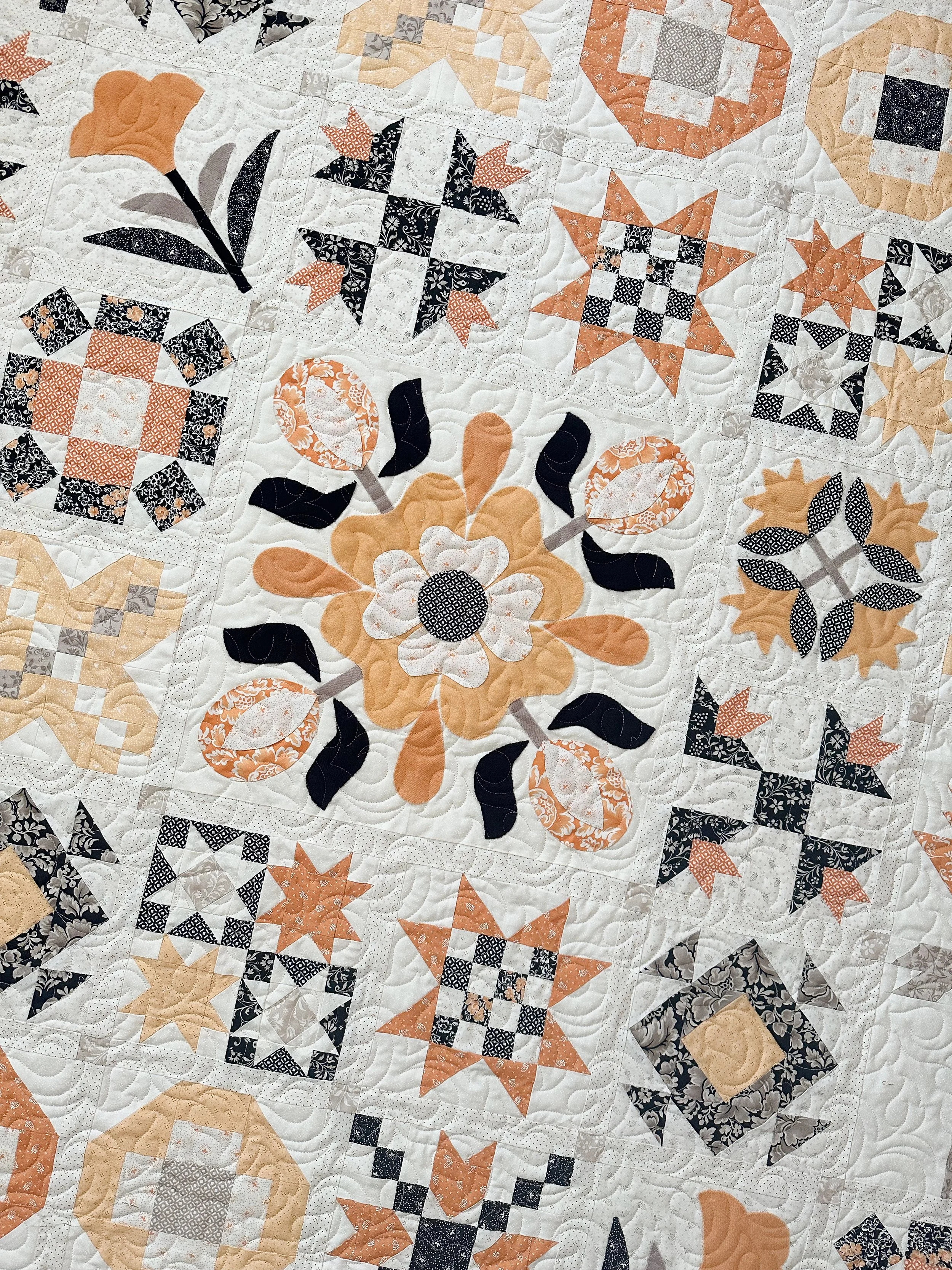 Nancy’s Midnight in the Garden Quilt