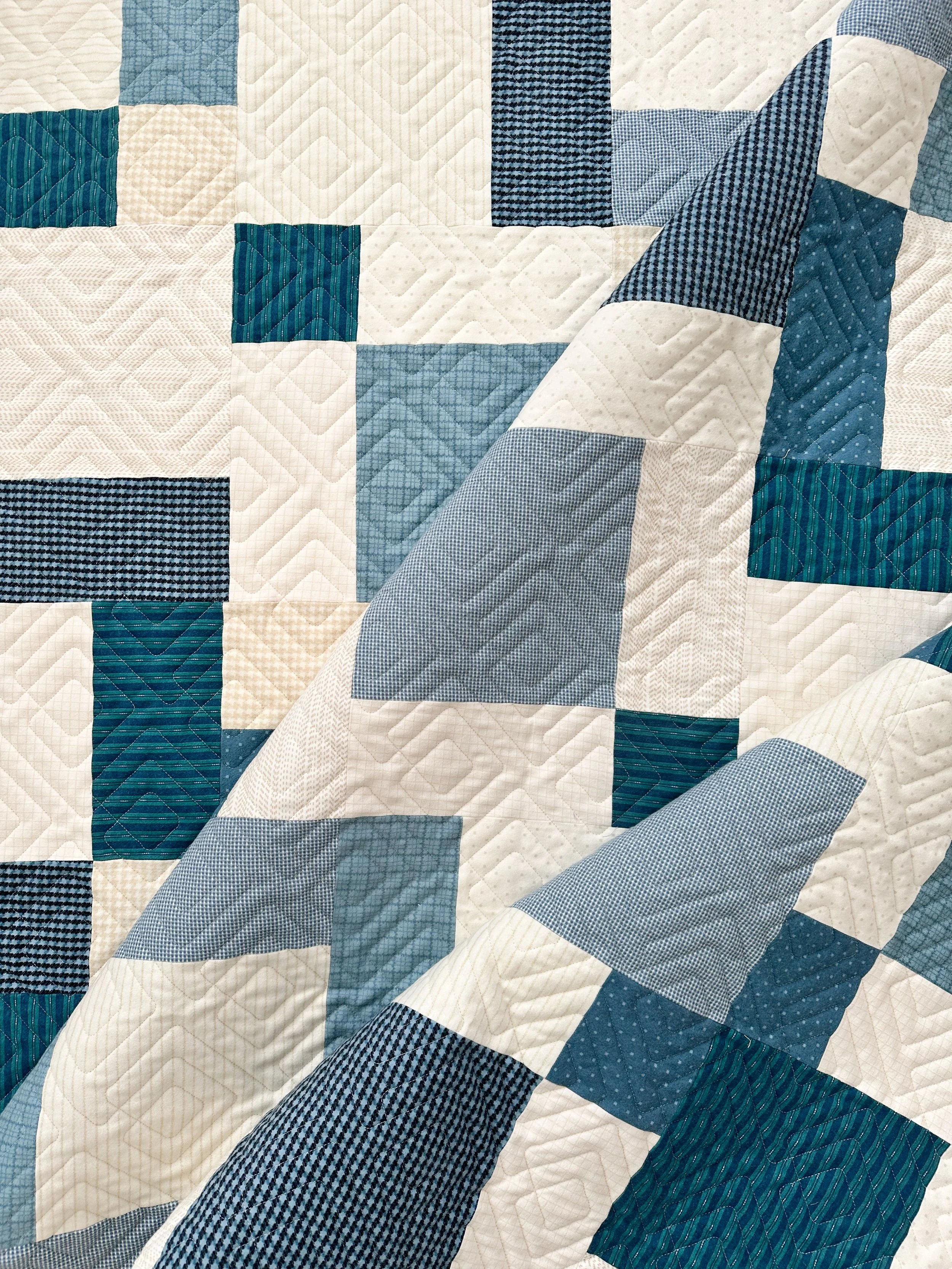 Angie + Laurie’s Disappearing 9-Patch Quilt