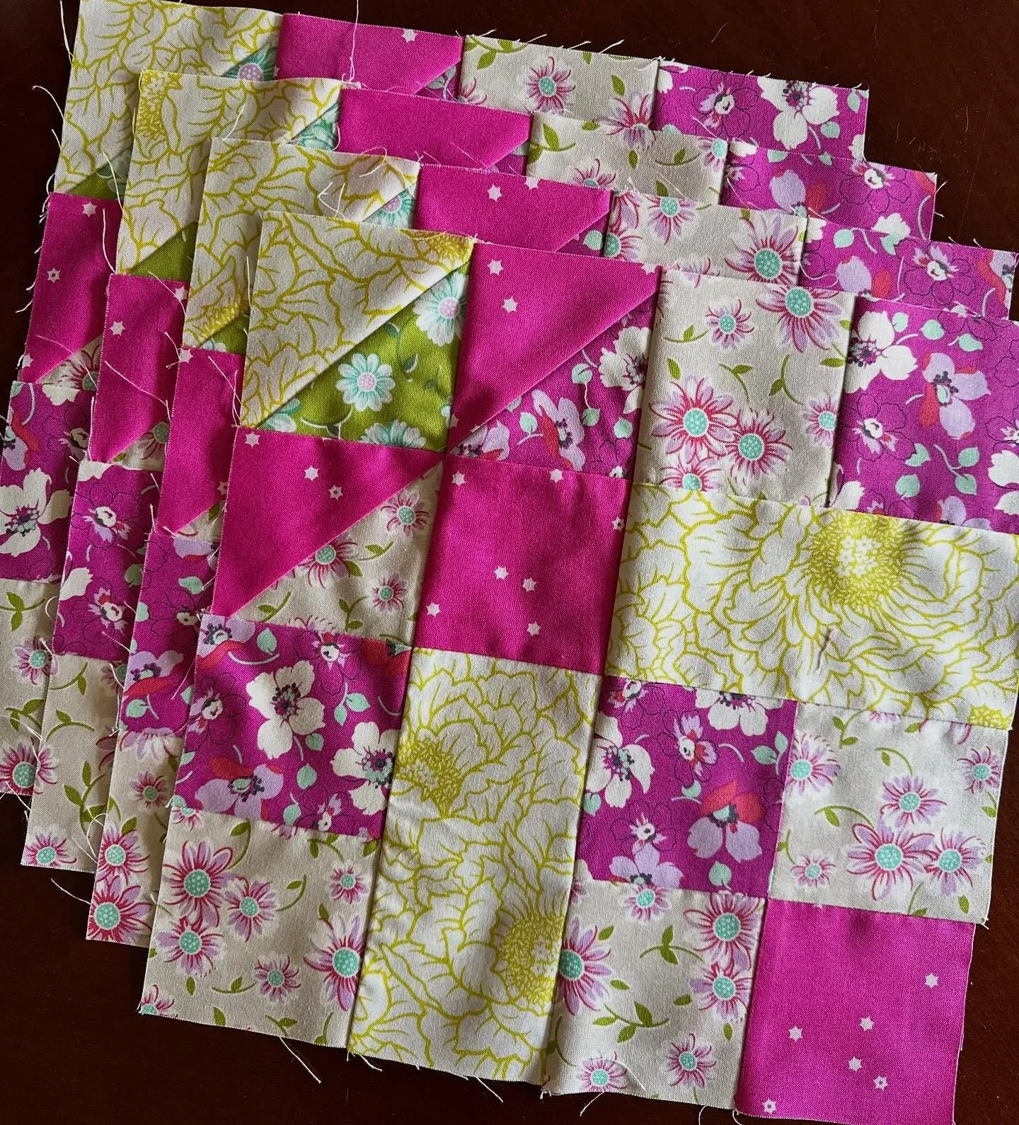 Have you decided to join me yet in the Under the Sea Puzzle Mystery quilt from @cotton_cuts ??? This is clue #2.  I&rsquo;m loving these darling @heatherbailey fabrics!

You have until the 25th this month to join in on the fun!! You&rsquo;ll get a gi
