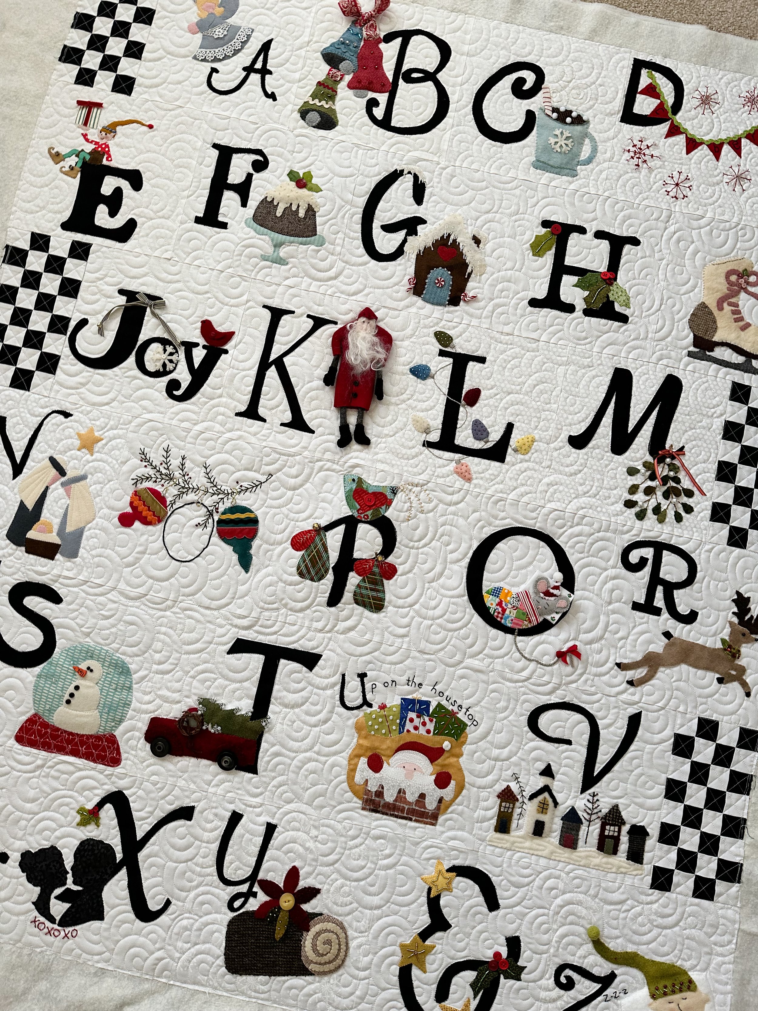 Angie’s Christmas Alphabet Quilt