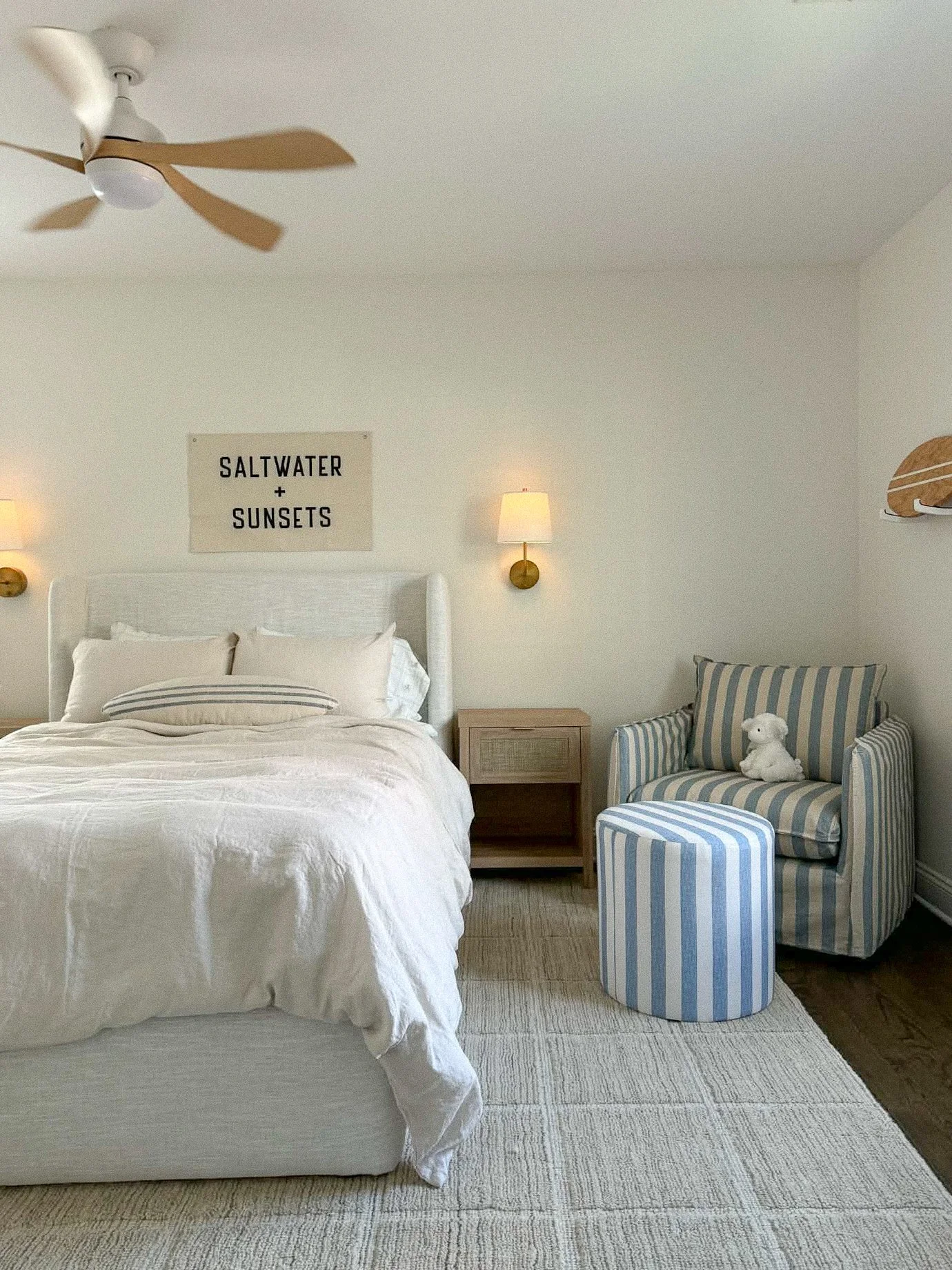Neutral Coastal Kid's Bedroom | Manasquan, NJ